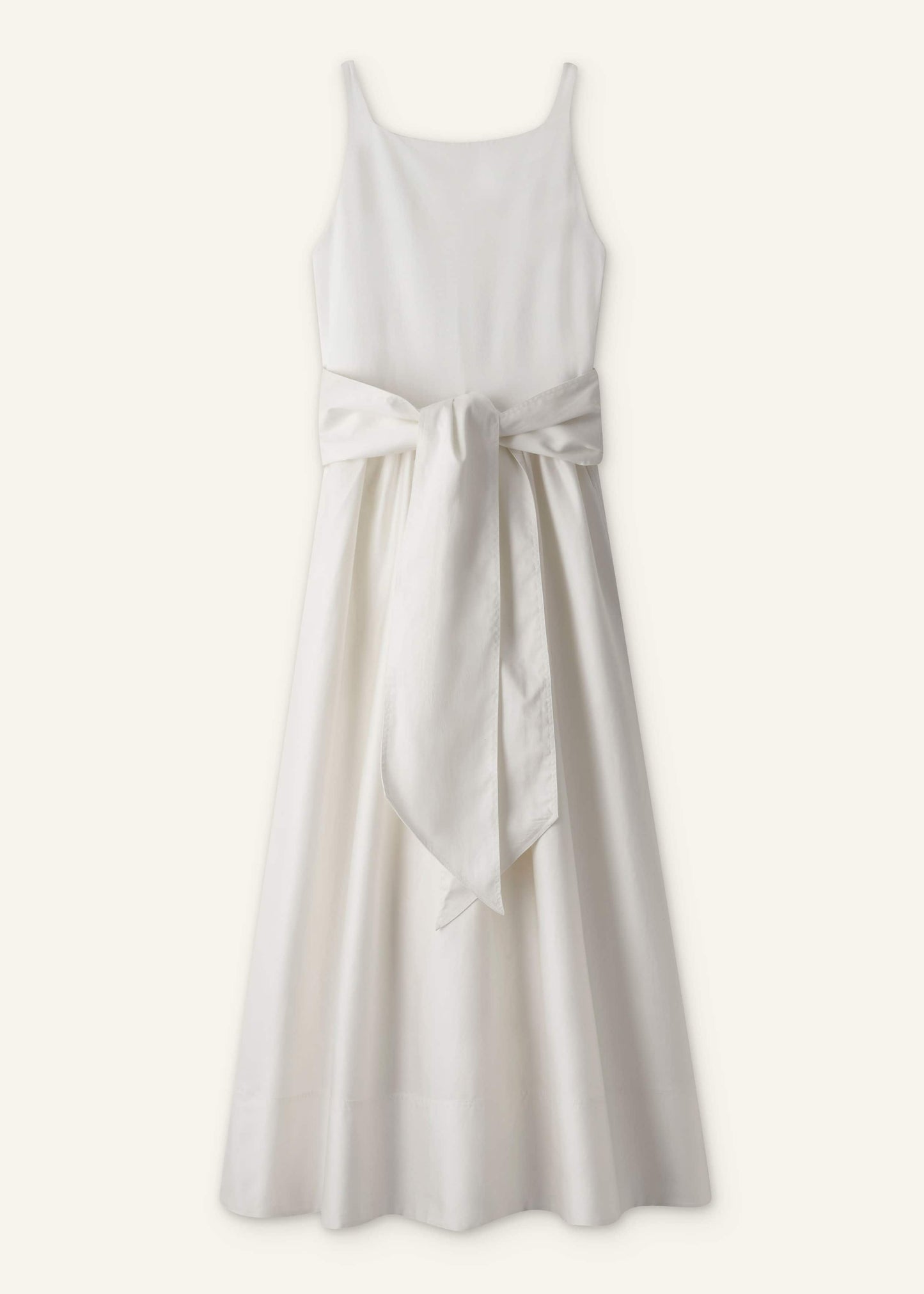 ME and EM Clothing Cream Fit + Flare Maxi Dress