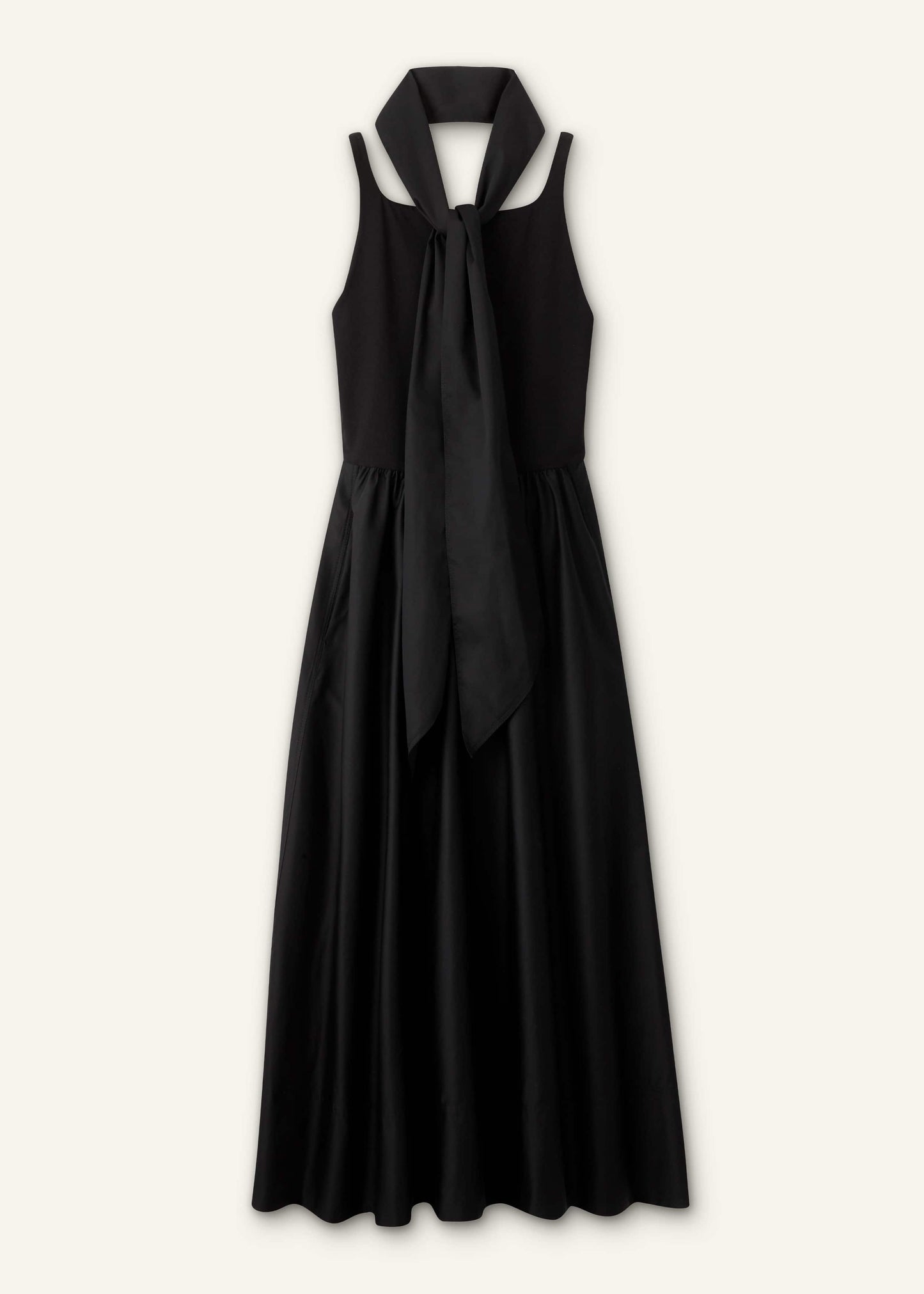 ME and EM Clothing Black Fit + Flare Maxi Dress