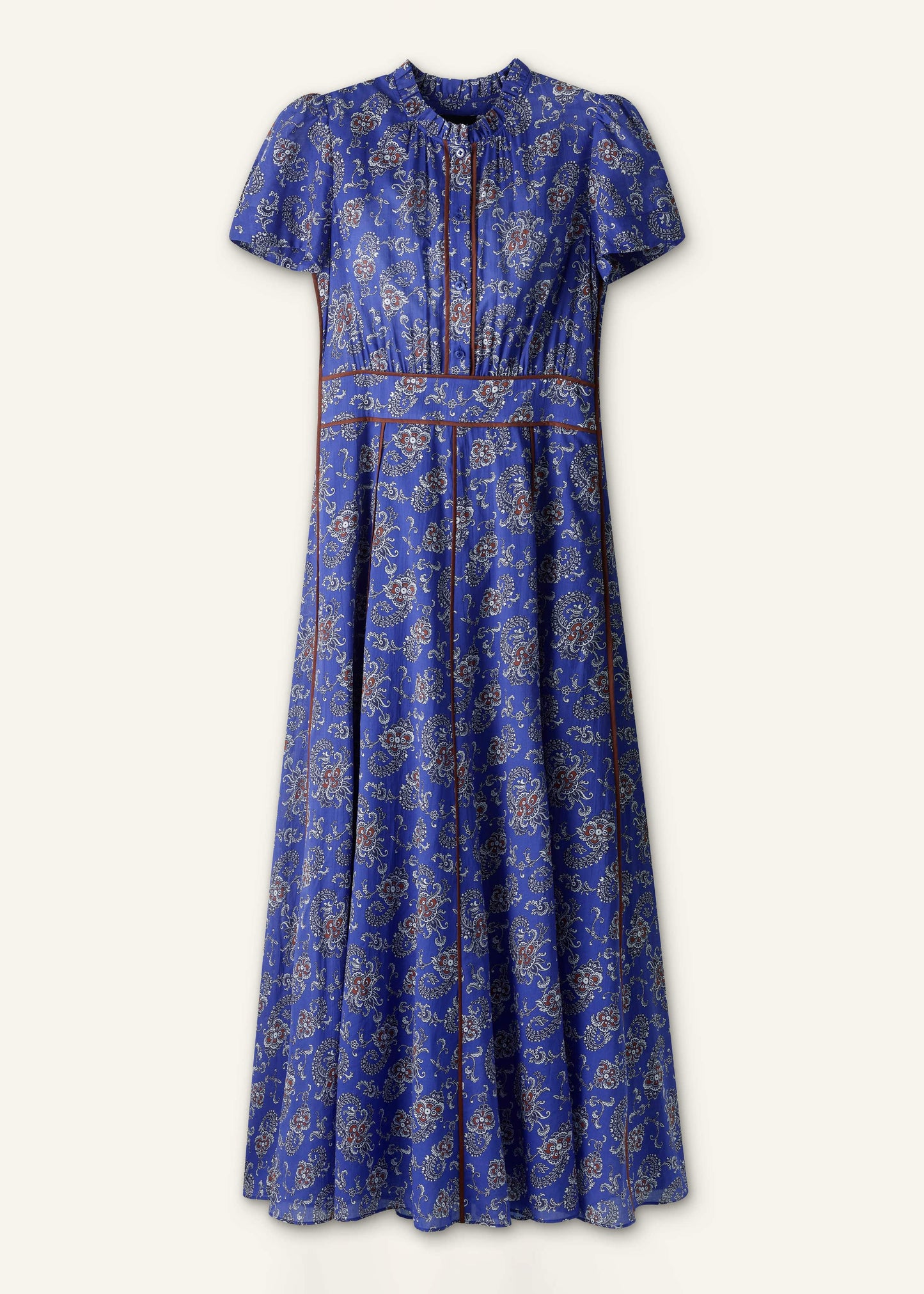 ME and EM Clothing Blue Fit + Flare Maxi Dress
