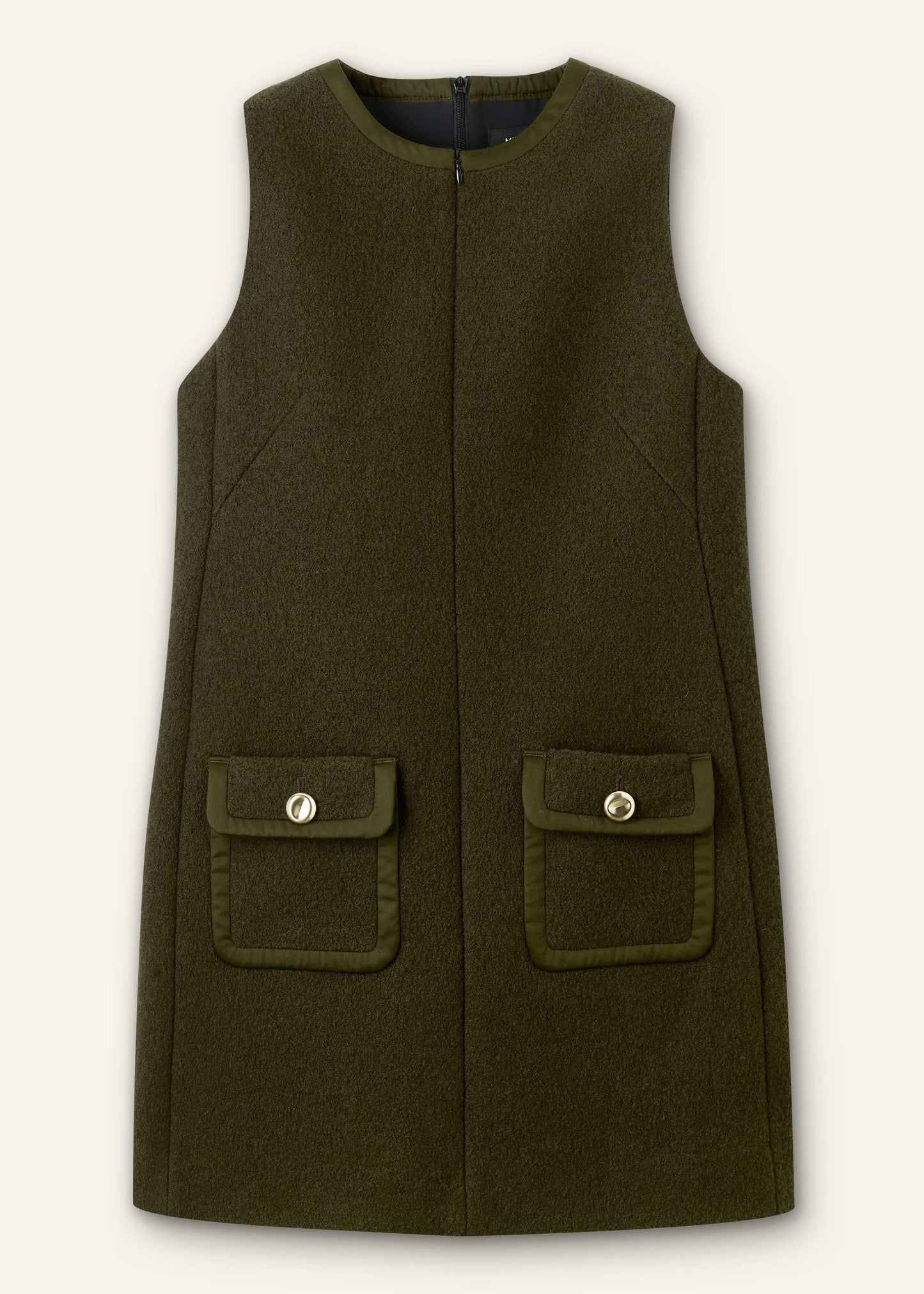 ME and EM Clothing Olive Green Shift Mini Dress