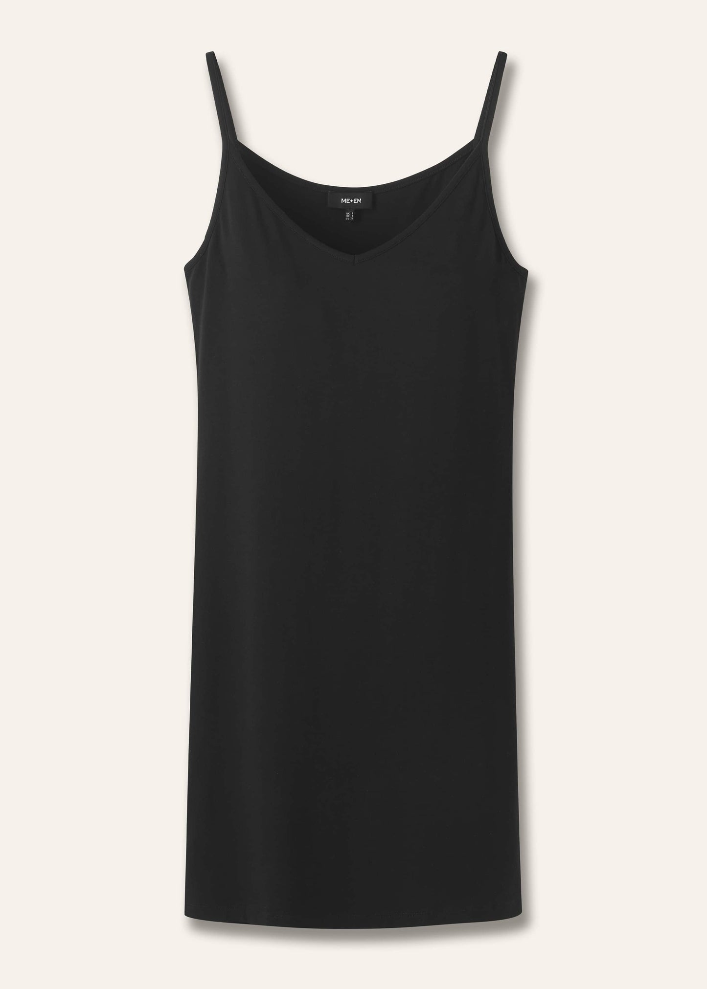 ME and EM Clothing Black Fashion First Aid Slip Dress