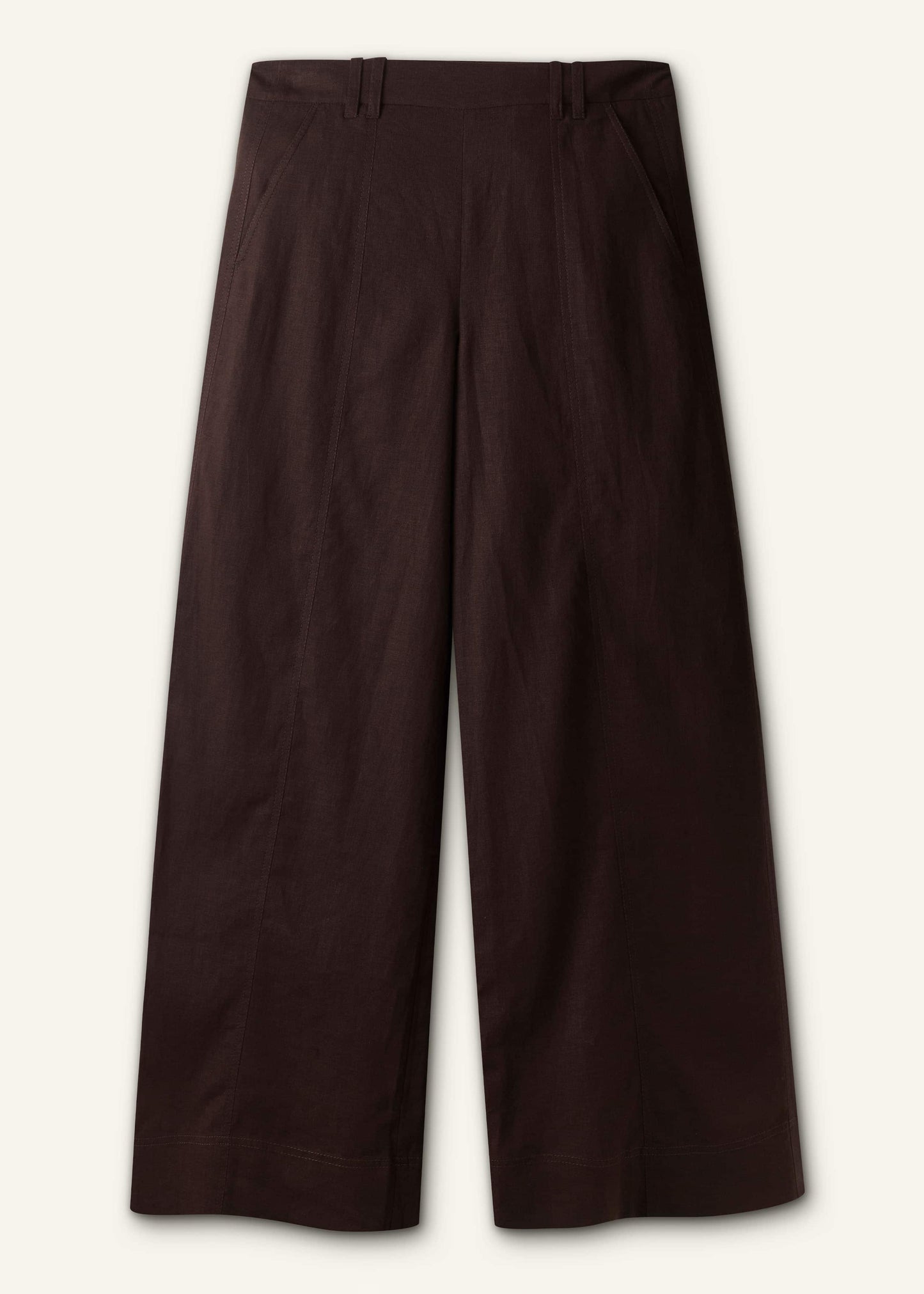 ME and EM Clothing Brown Wide-Leg Pant