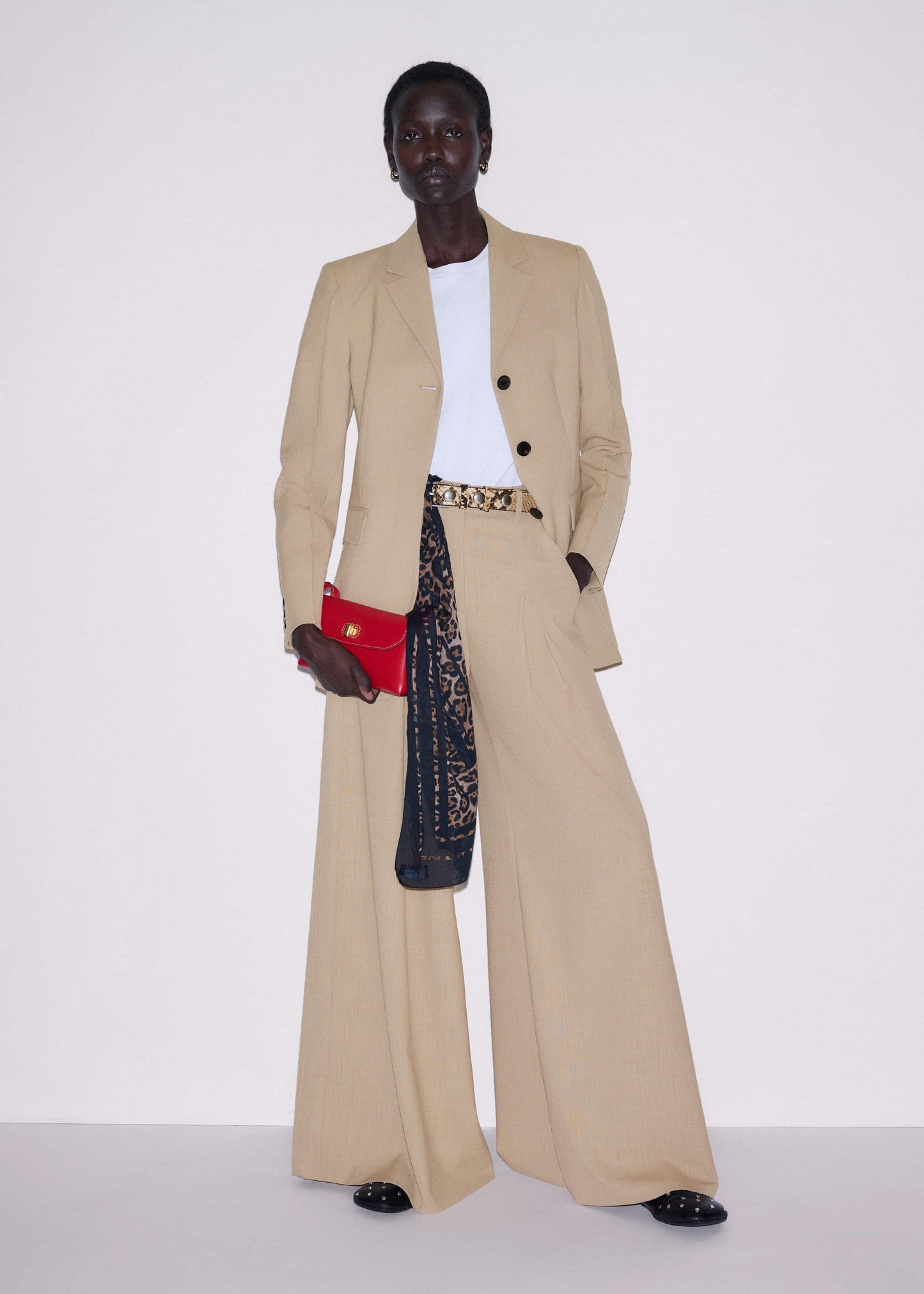 ME and EM Clothing Sand Very Wide-Leg Pant