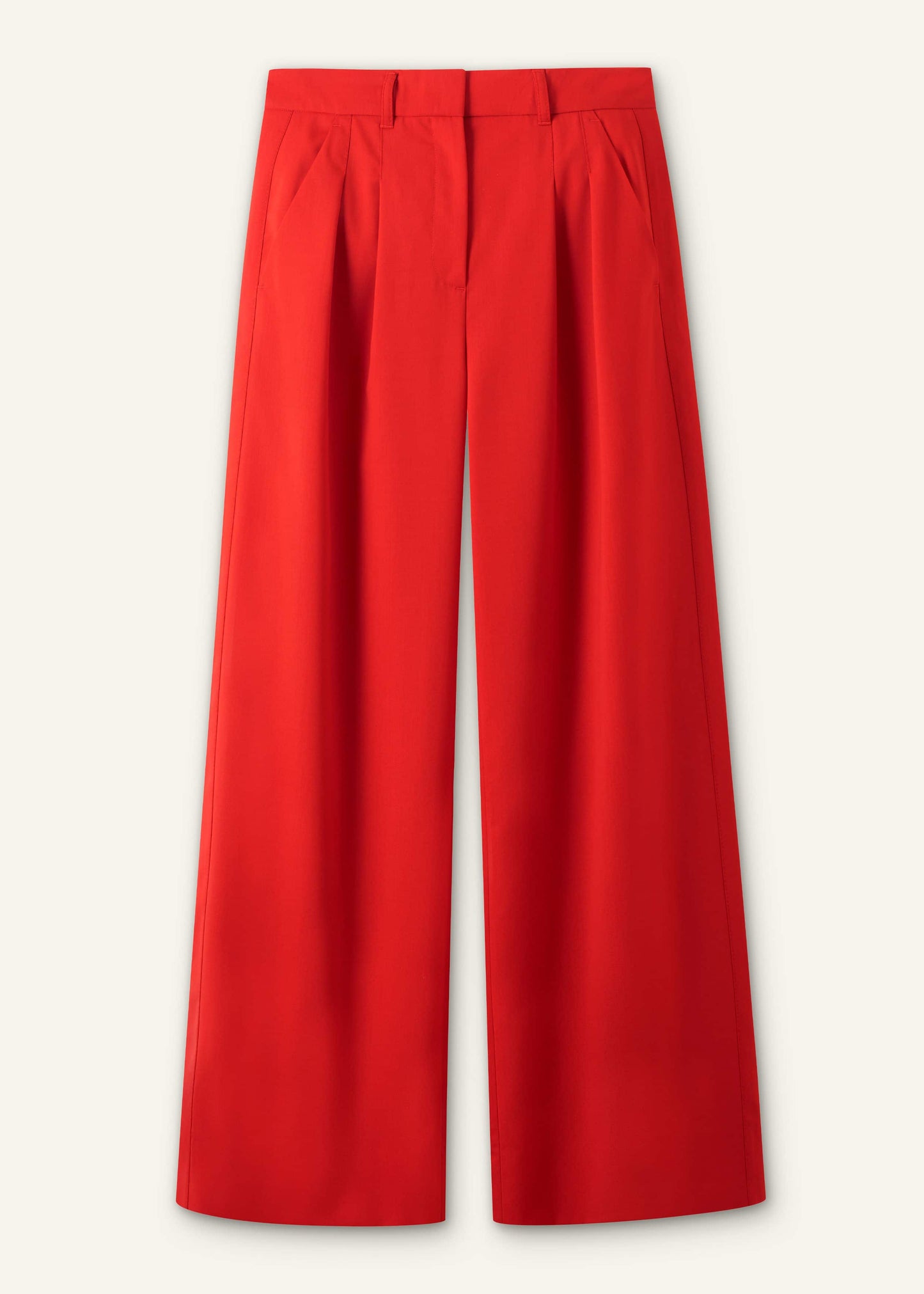 ME and EM Clothing Red Perfect Wide Pleat Front Pant