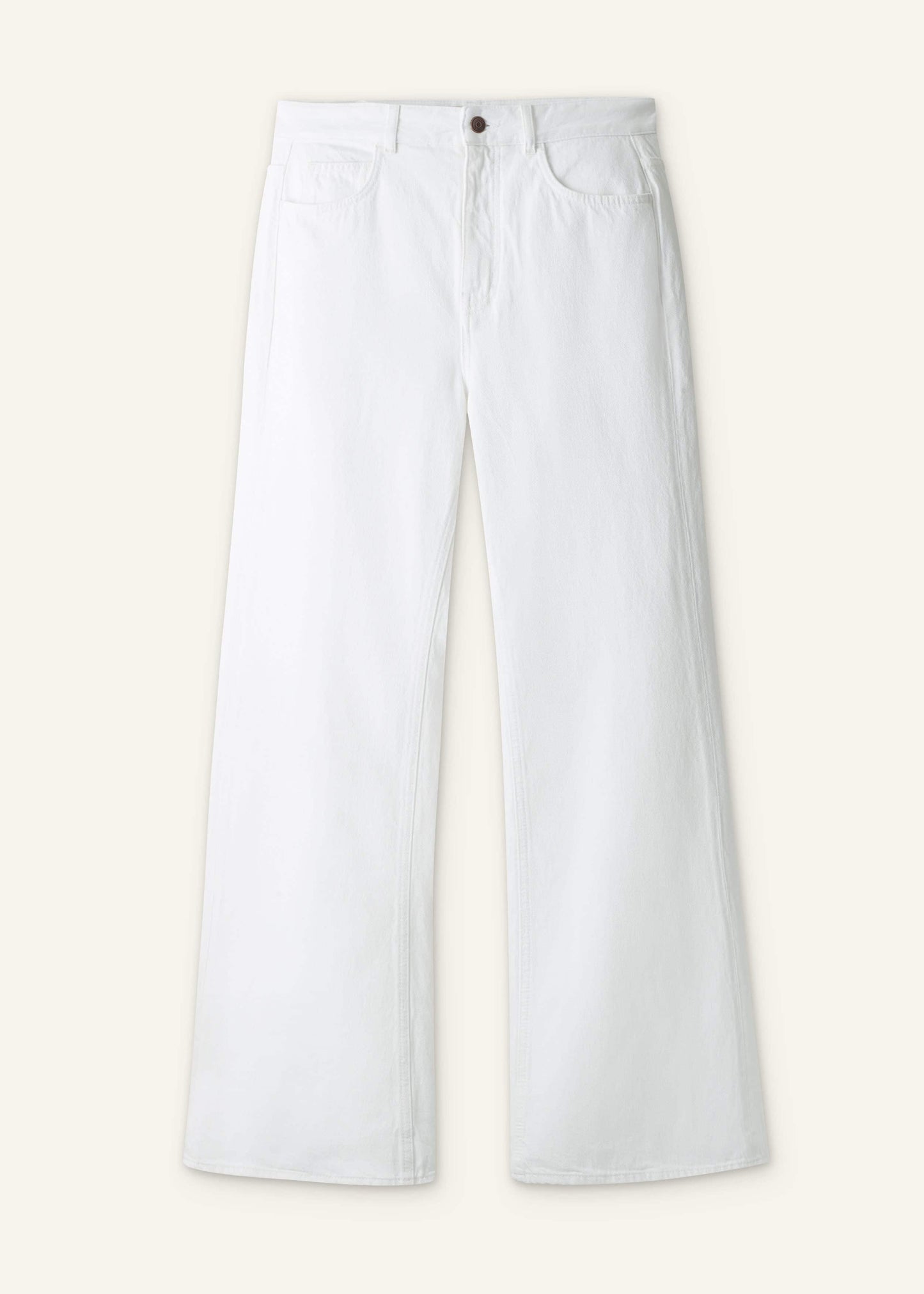 ME and EM Clothing White Leg Elongator Jean