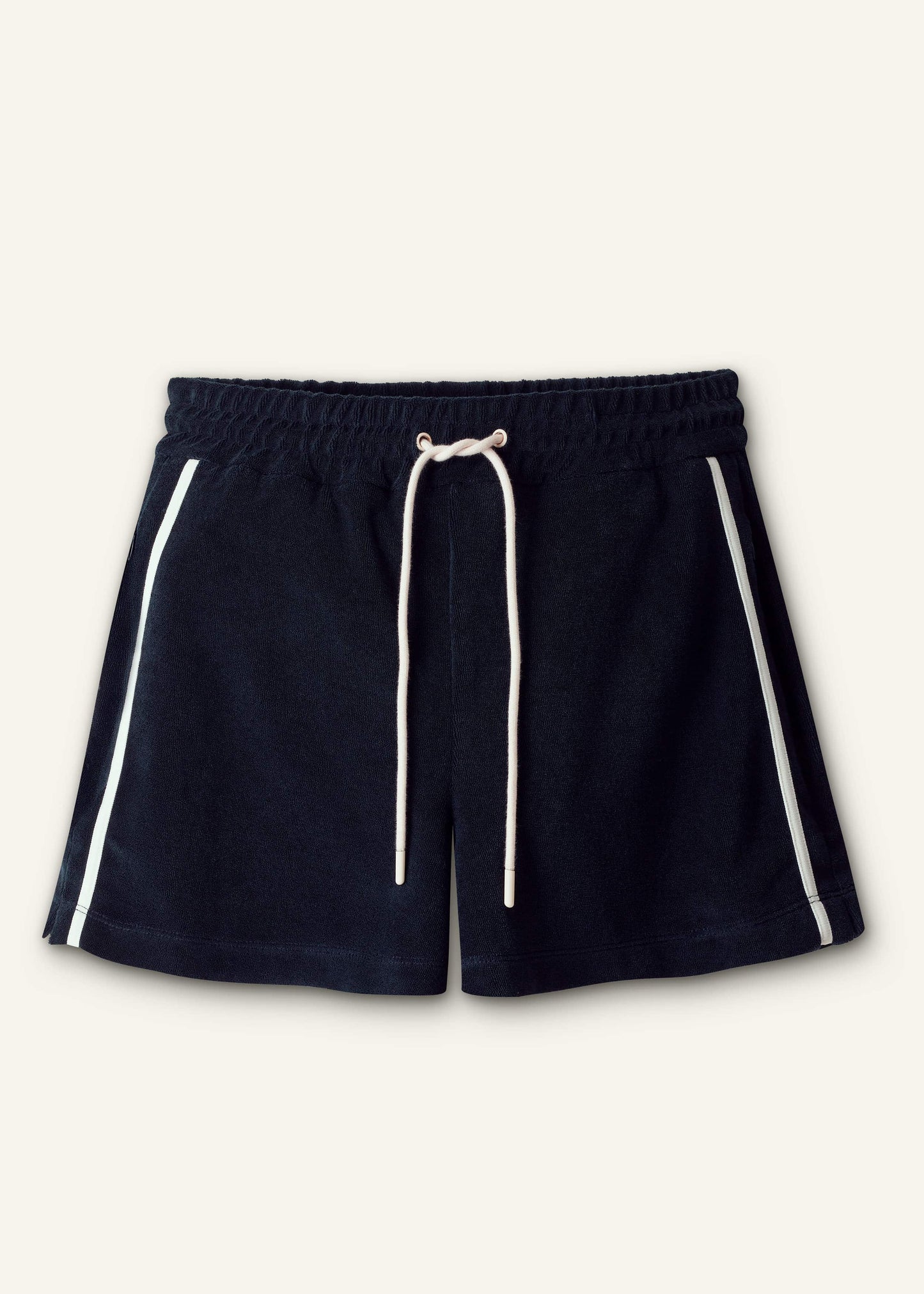 ME and EM Clothing Navy Rib Trim Track Short