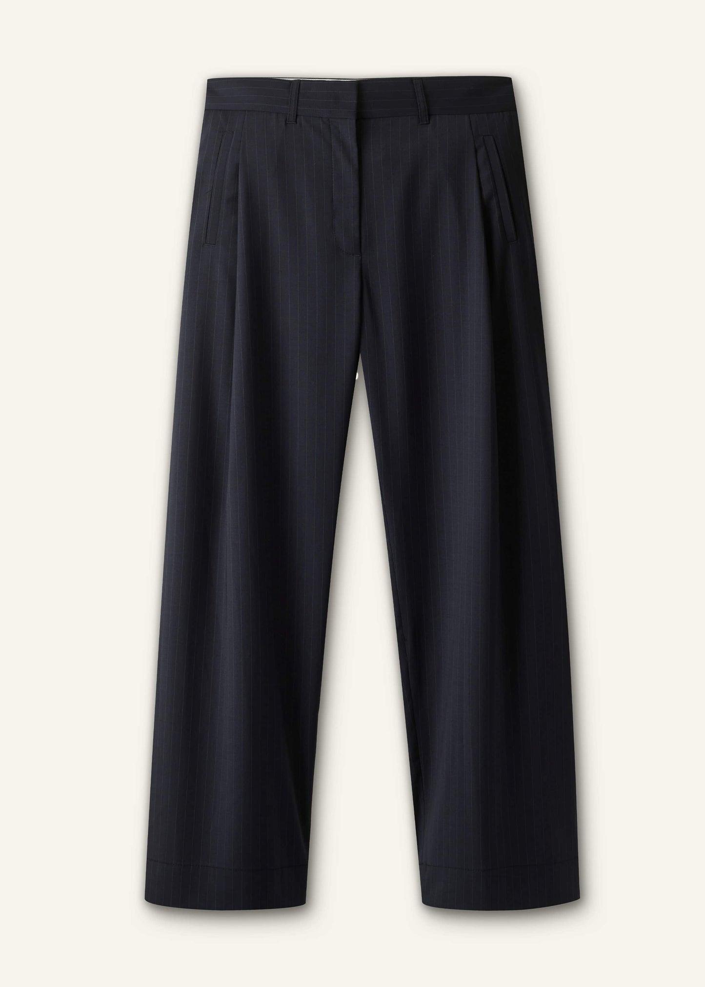 ME and EM Clothing Navy Pinstripe Clever Pant