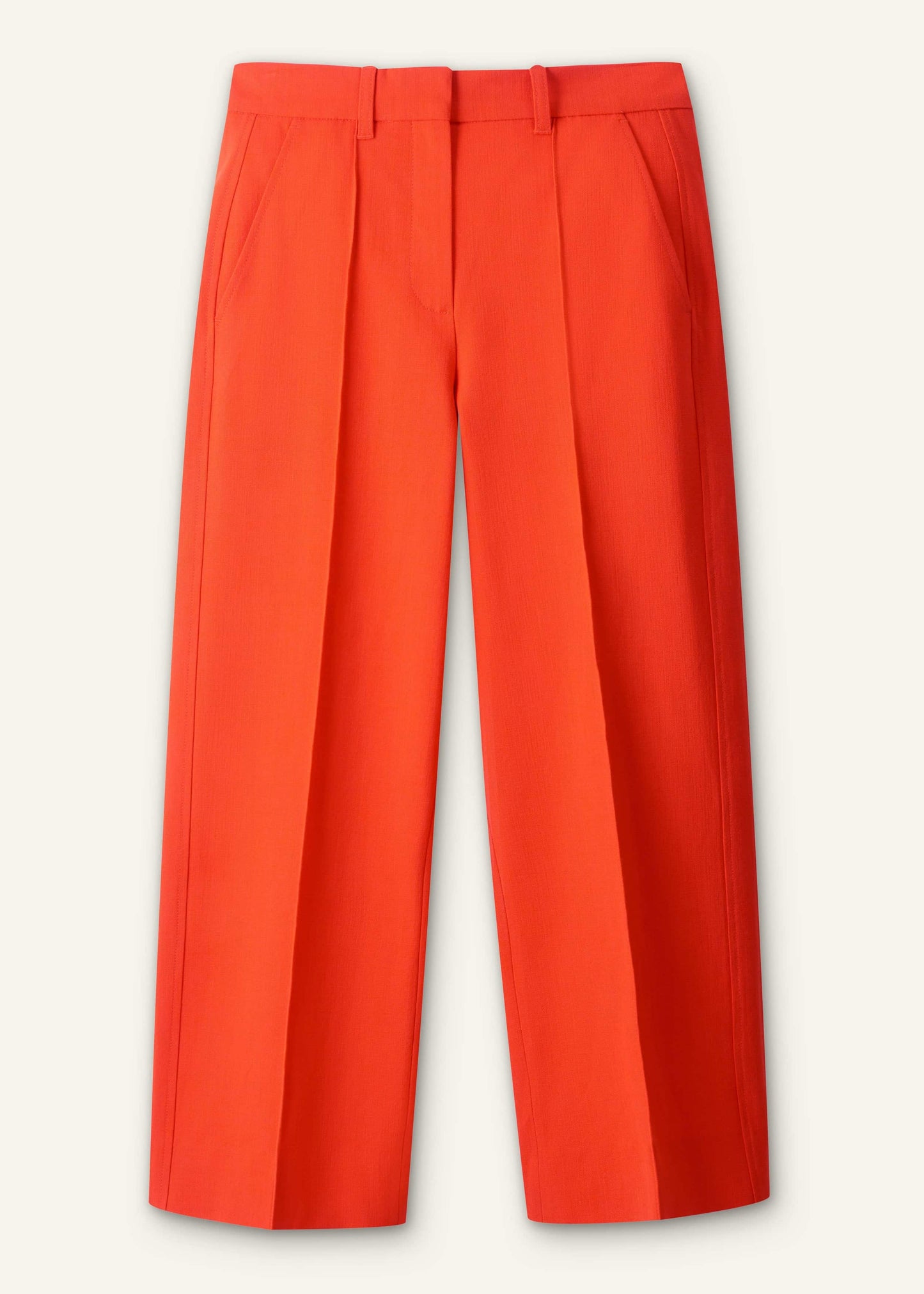 ME and EM Clothing Orange Straight Crop Tailored Pant