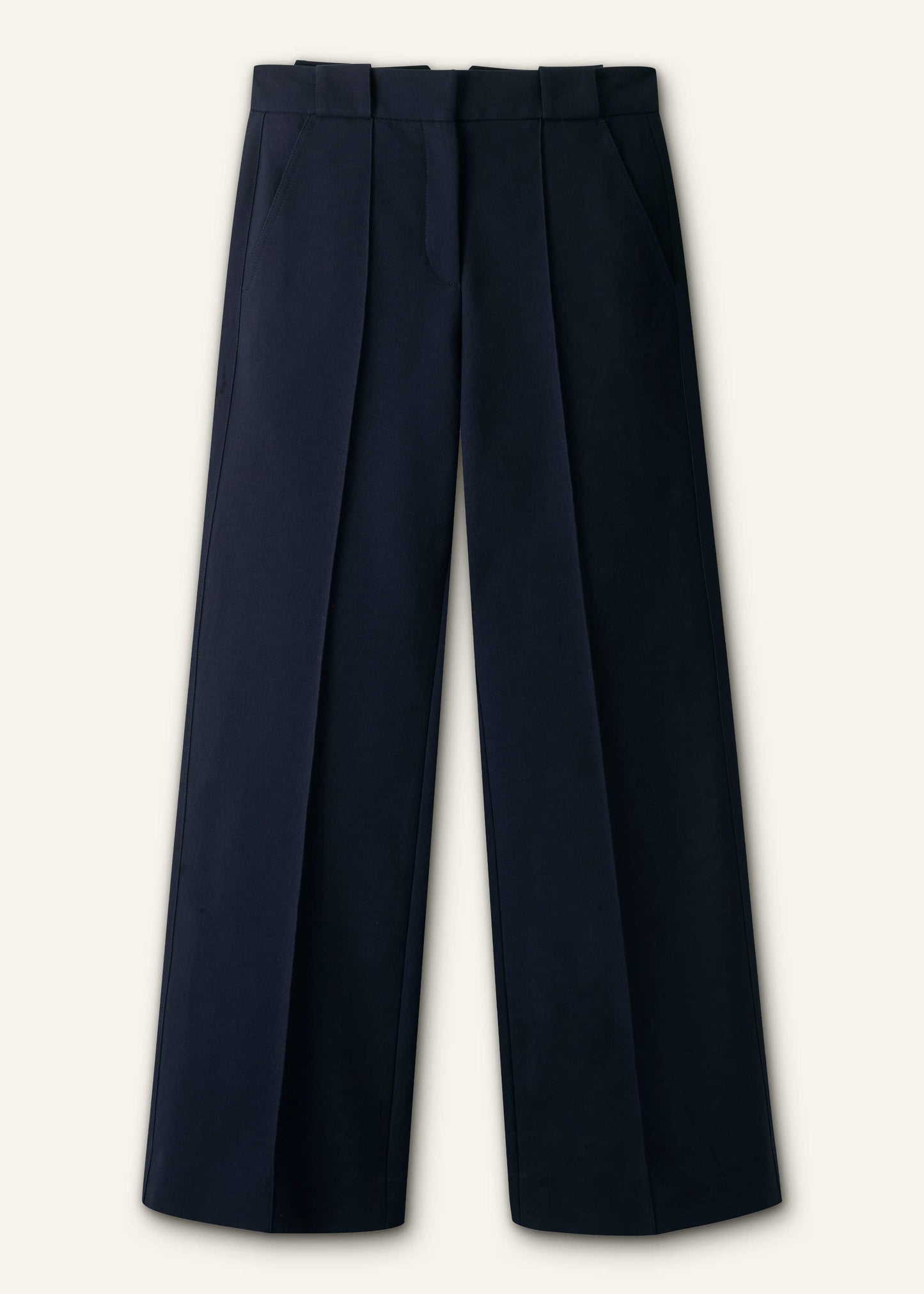 ME and EM Clothing Navy Tailored Leg Elongator Pant