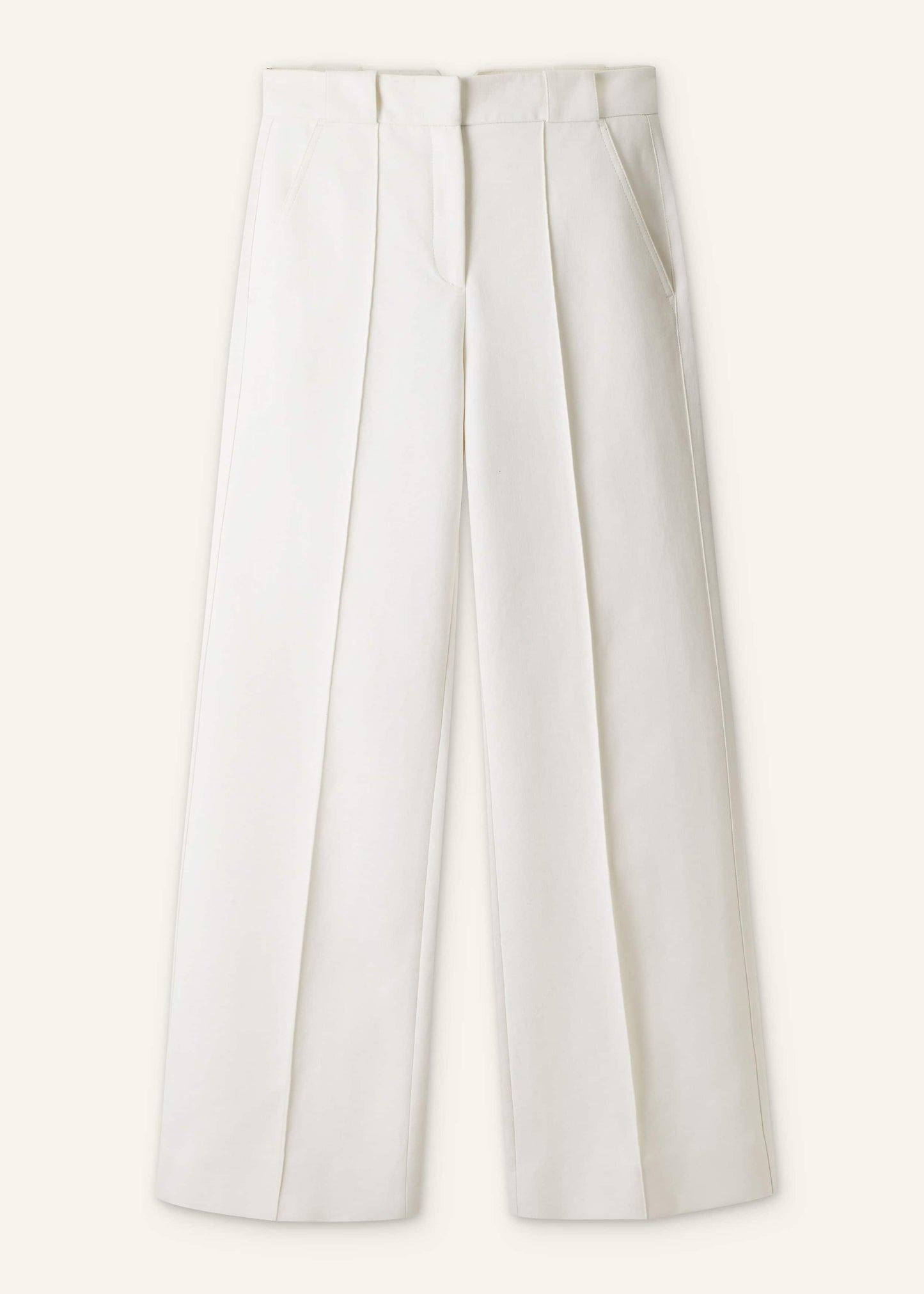 ME and EM Clothing Ivory Everyday Leg Elongator Pant