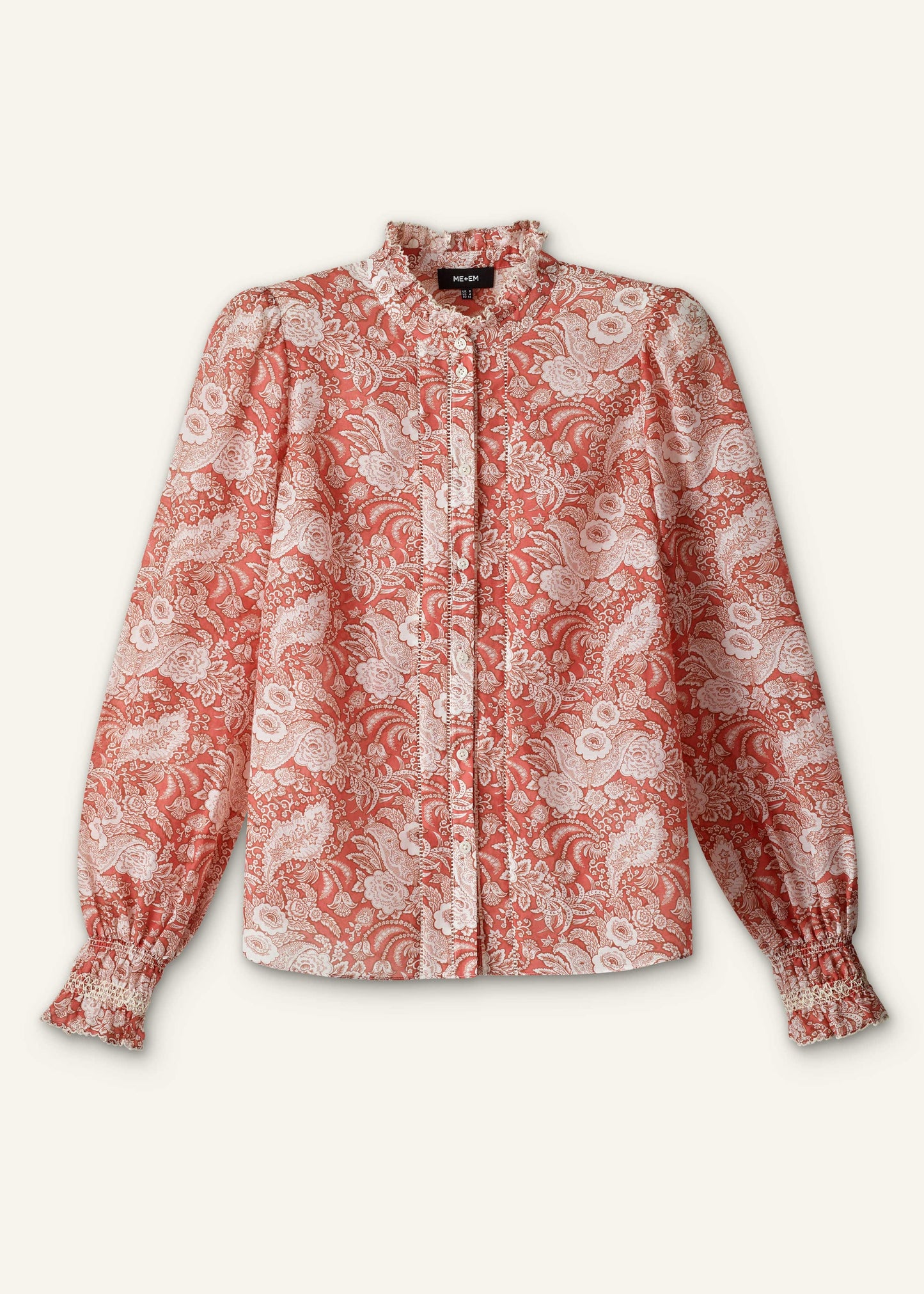 ME and EM Clothing Pink Relaxed Blouse