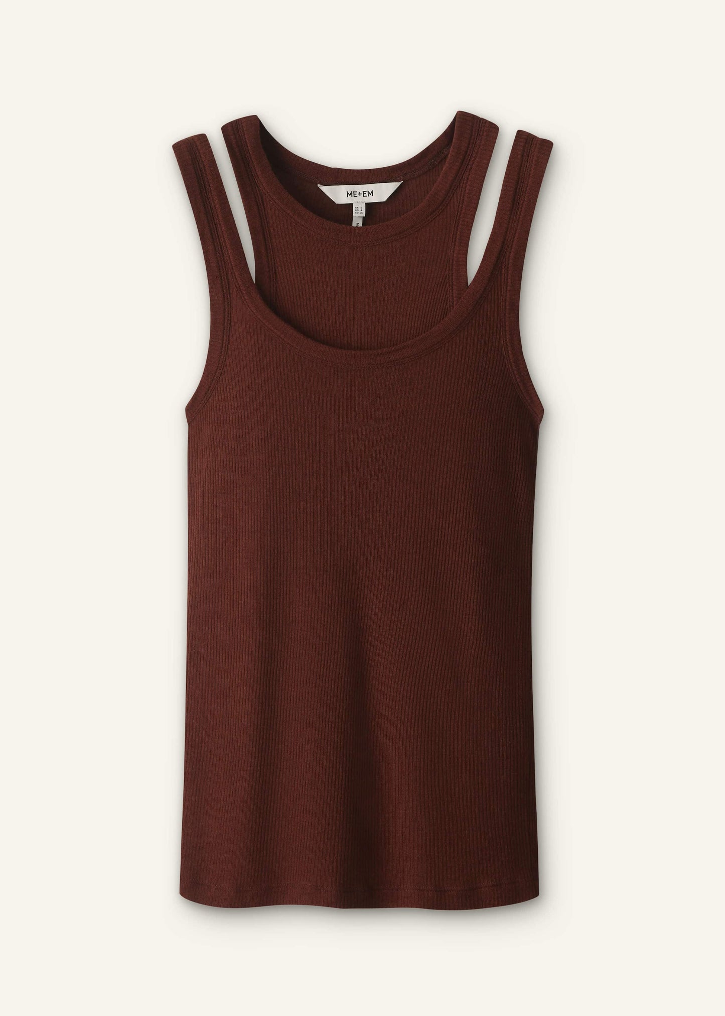ME and EM Clothing Cinnamon Brown 2-In-1 Vest