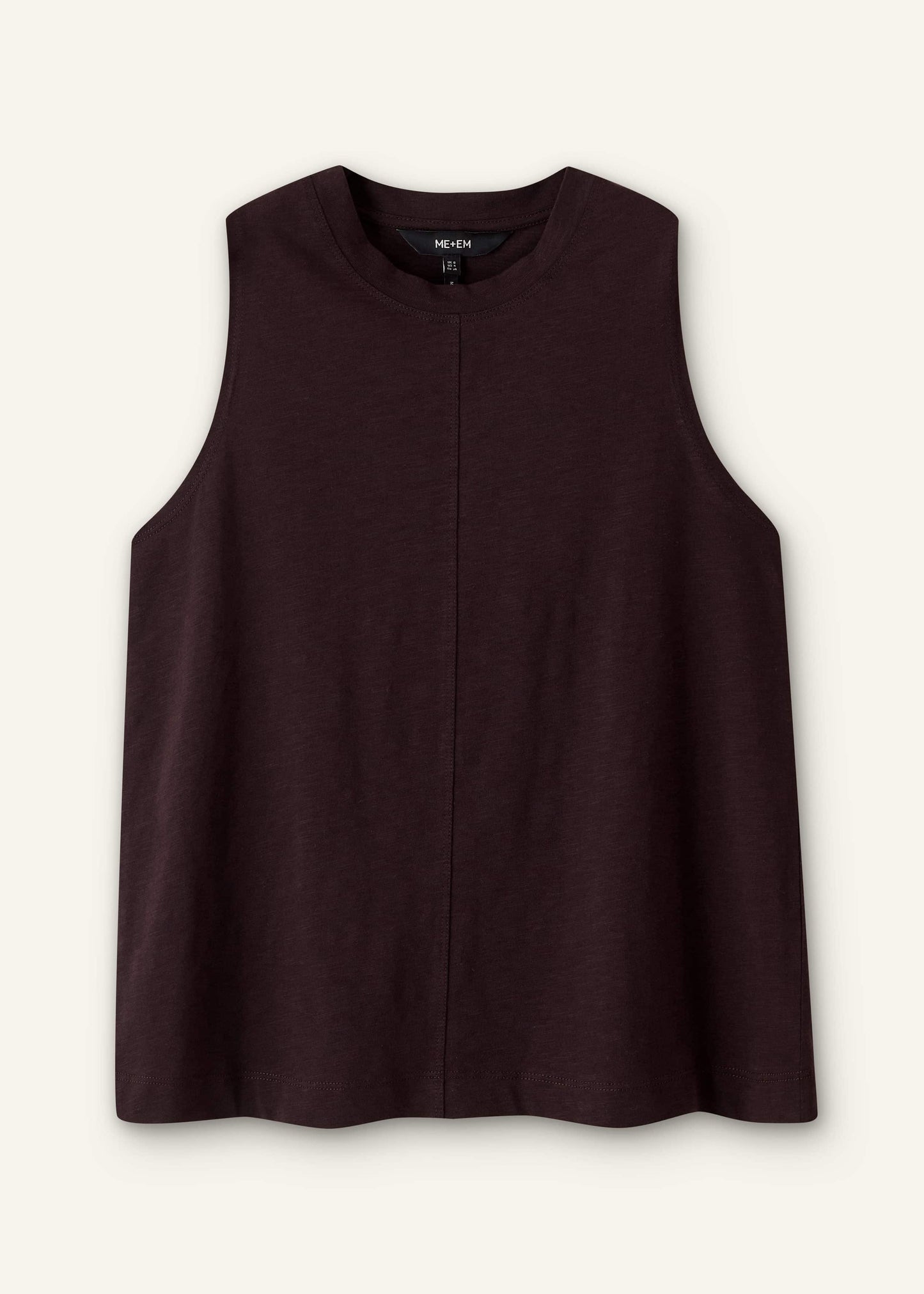 ME and EM Clothing Brown Racerback Swing Top
