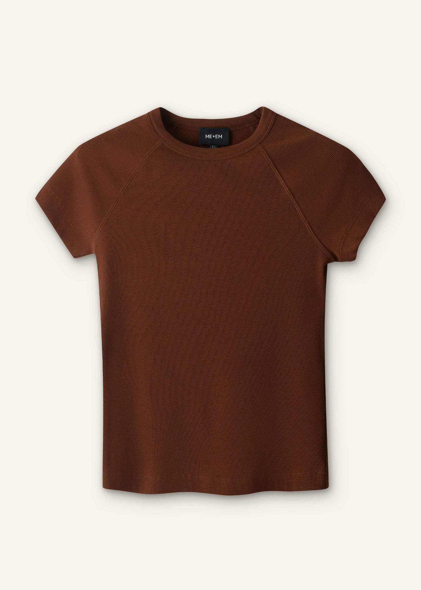 ME and EM Clothing Cinnamon Brown Ultimate Raglan Tee