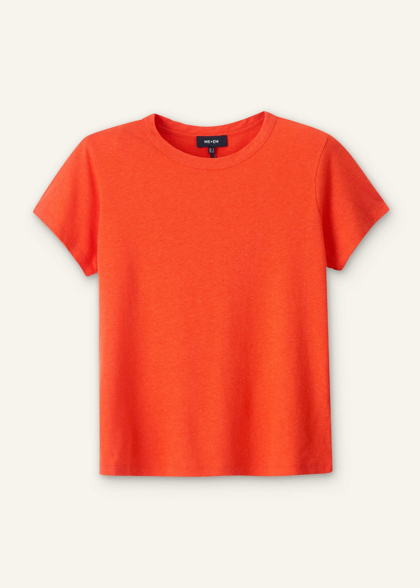 ME and EM Clothing Orange Soft Washed Straight Tee