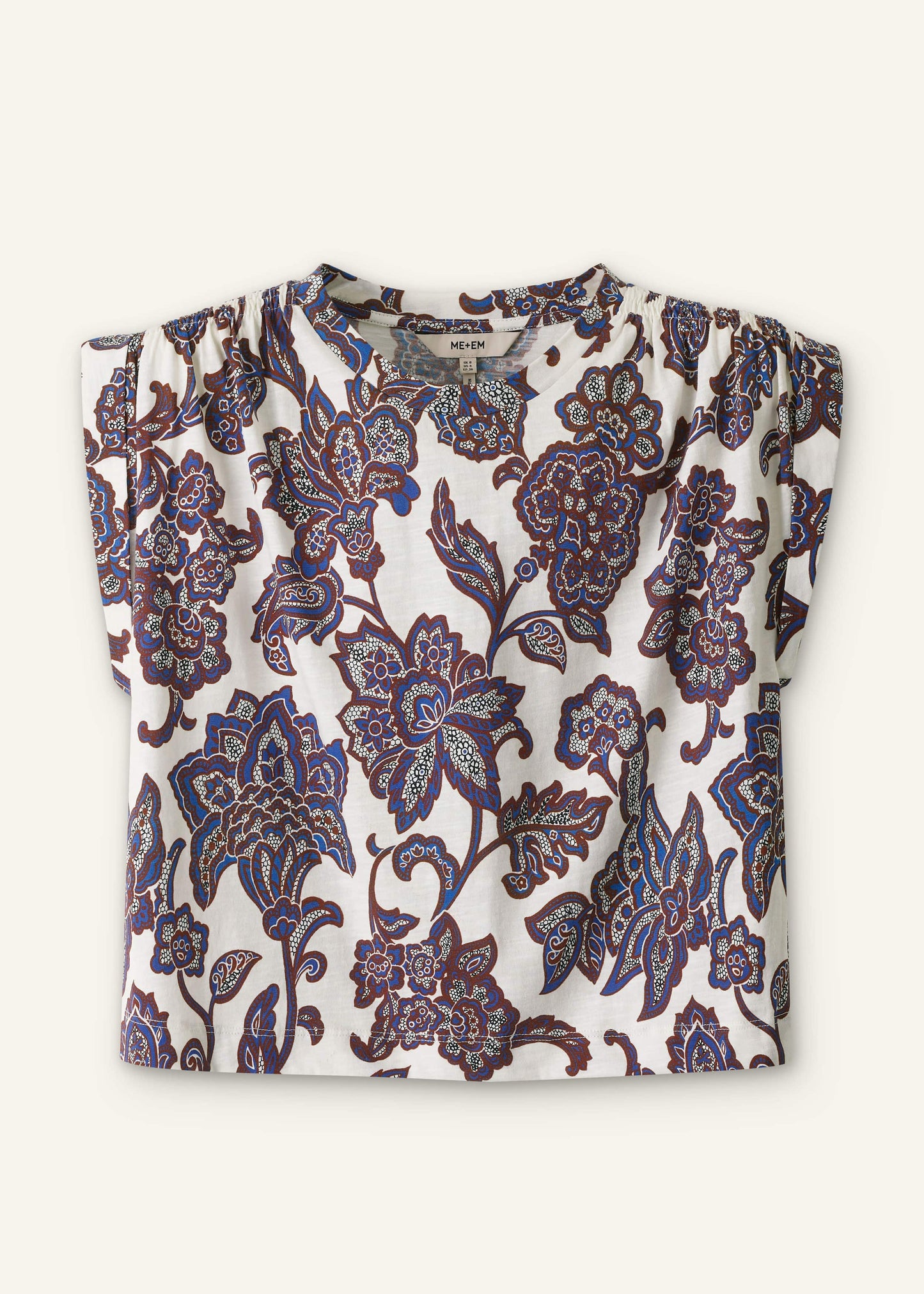 ME and EM Clothing Cream Swing Top