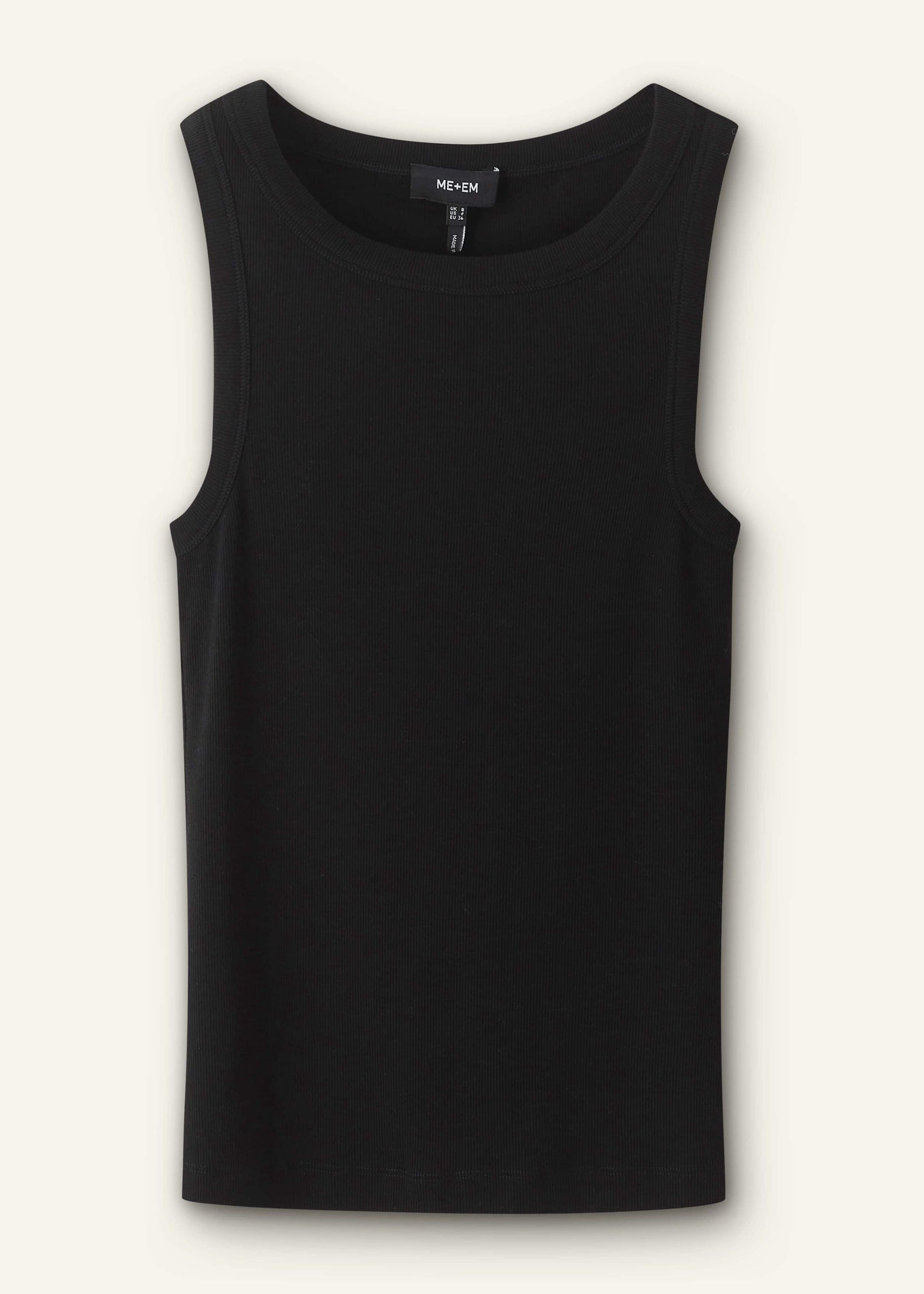 ME and EM Clothing Black Ultimate Crew Neck Tank