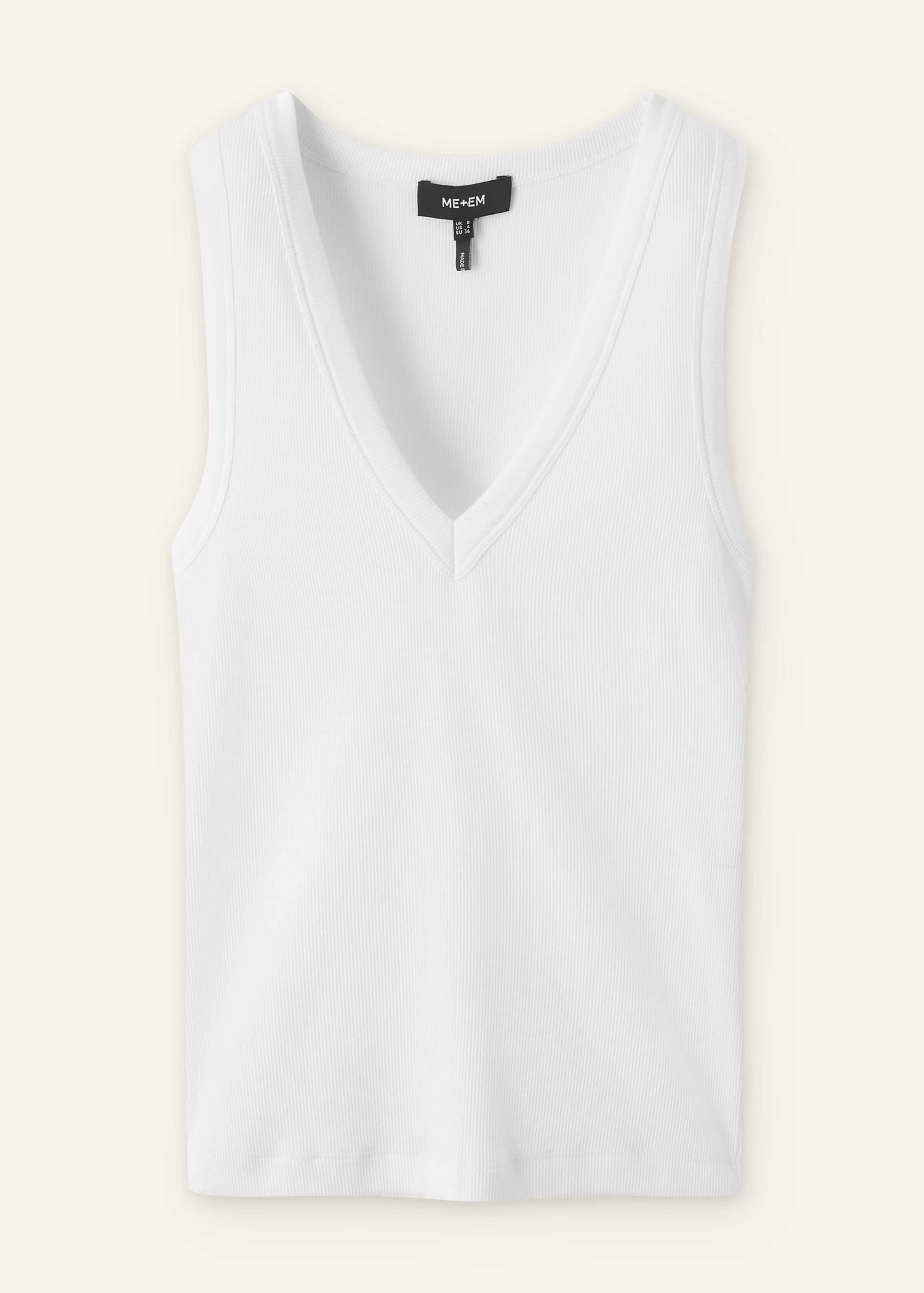 ME and EM Clothing White Ultimate V-Neck Vest