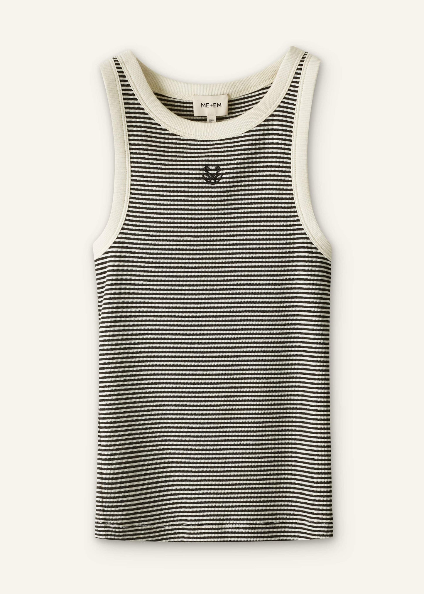 ME and EM Clothing Black Swan Slim Tank Top