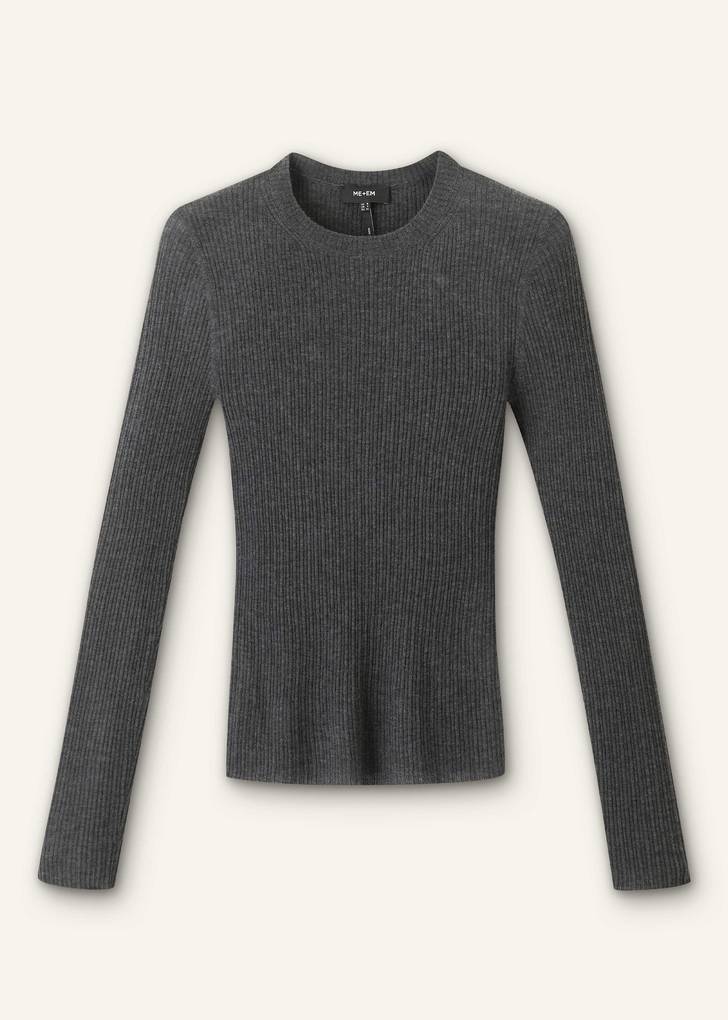 ME and EM Clothing Gray Barely There Sweater