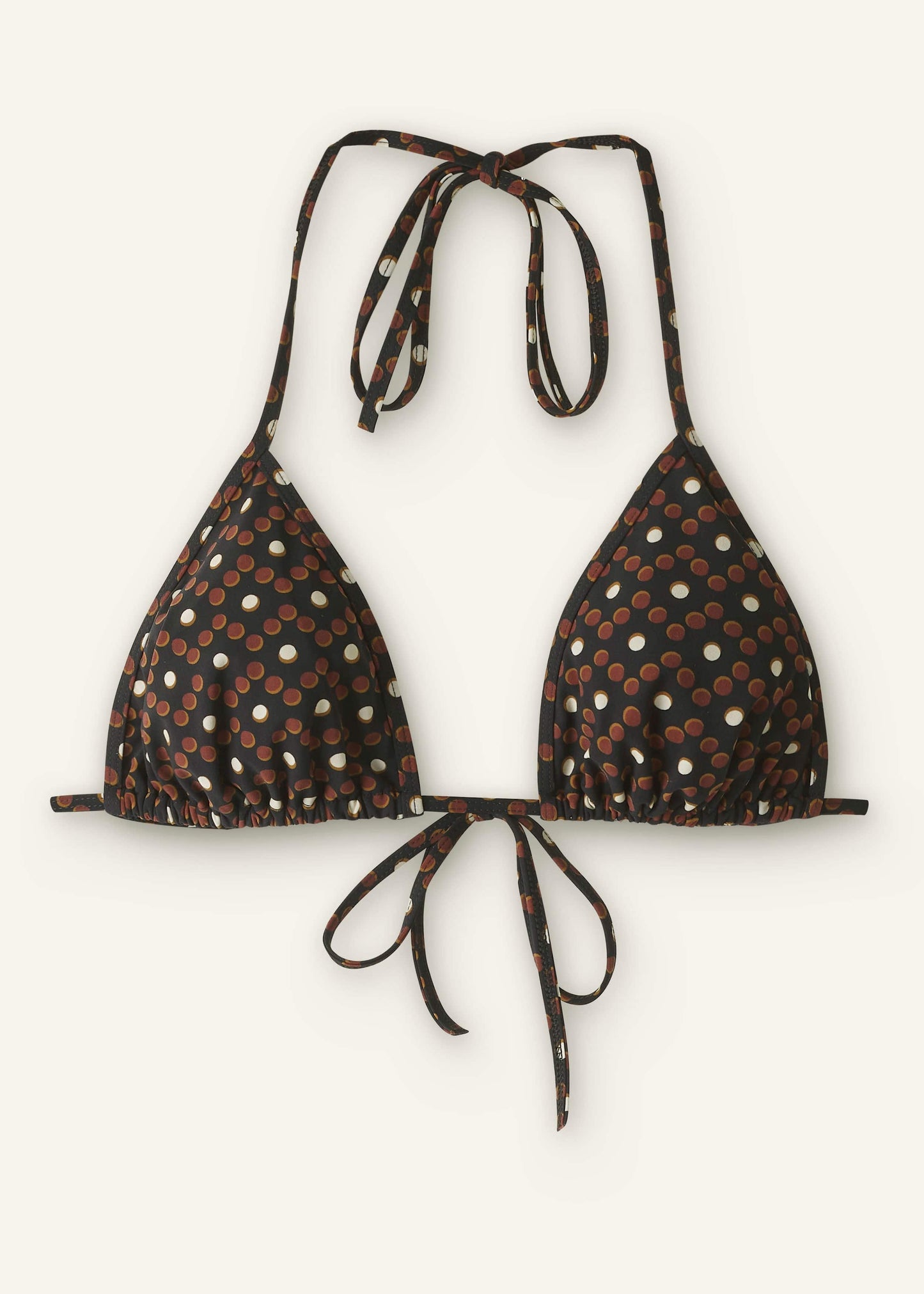 ME and EM Clothing Cinnamon Brown Triangle Bikini Top