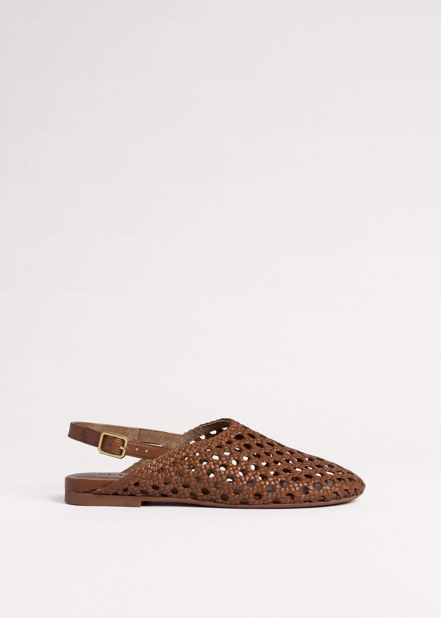 ME and EM Clothing|Accessories Brown Woven Slingback Shoe