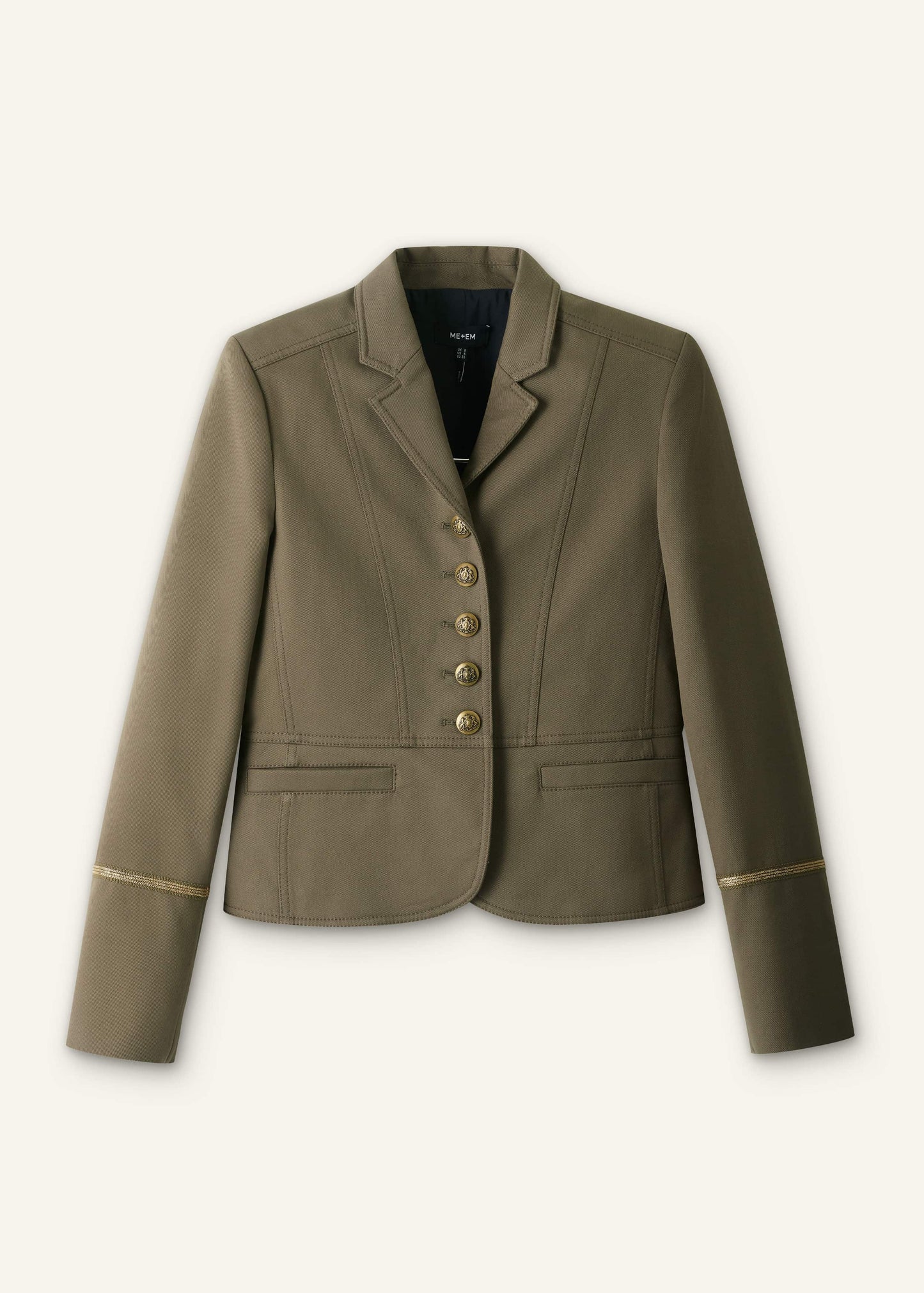 ME and EM Clothing Khaki Wear With Everything Fitted Utility Jacket