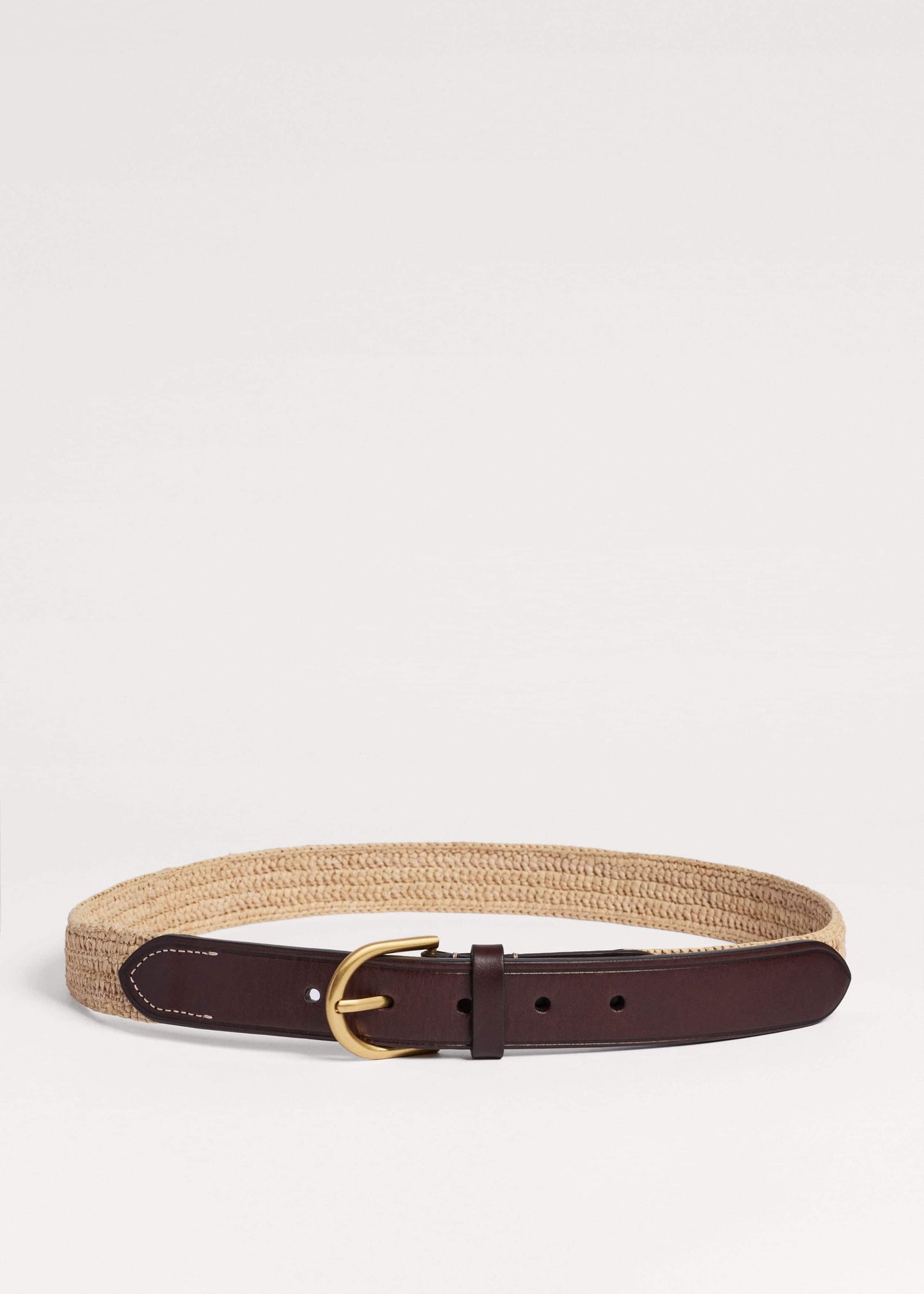 ME and EM Clothing|Accessories Natural Round Raffia Summer Belt