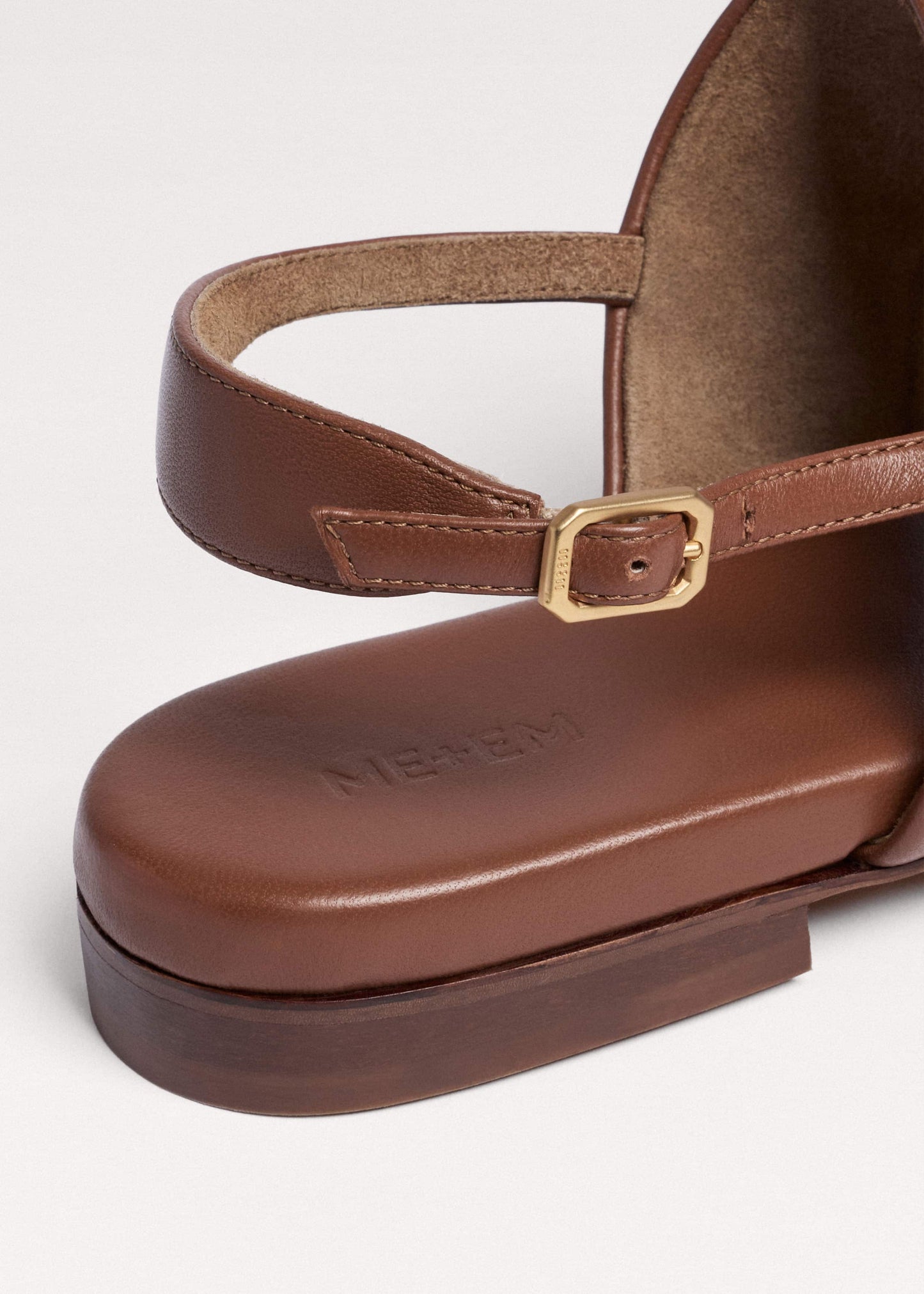 ME and EM Accessories Brown Minimal Sandal