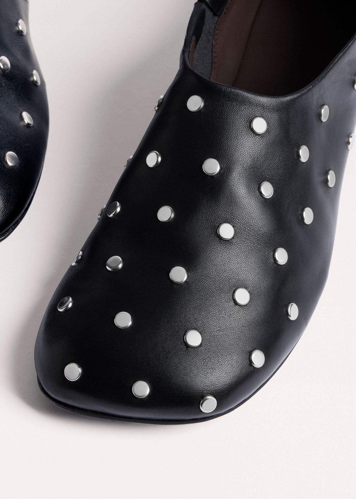 ME and EM Accessories Black Studded Slipper