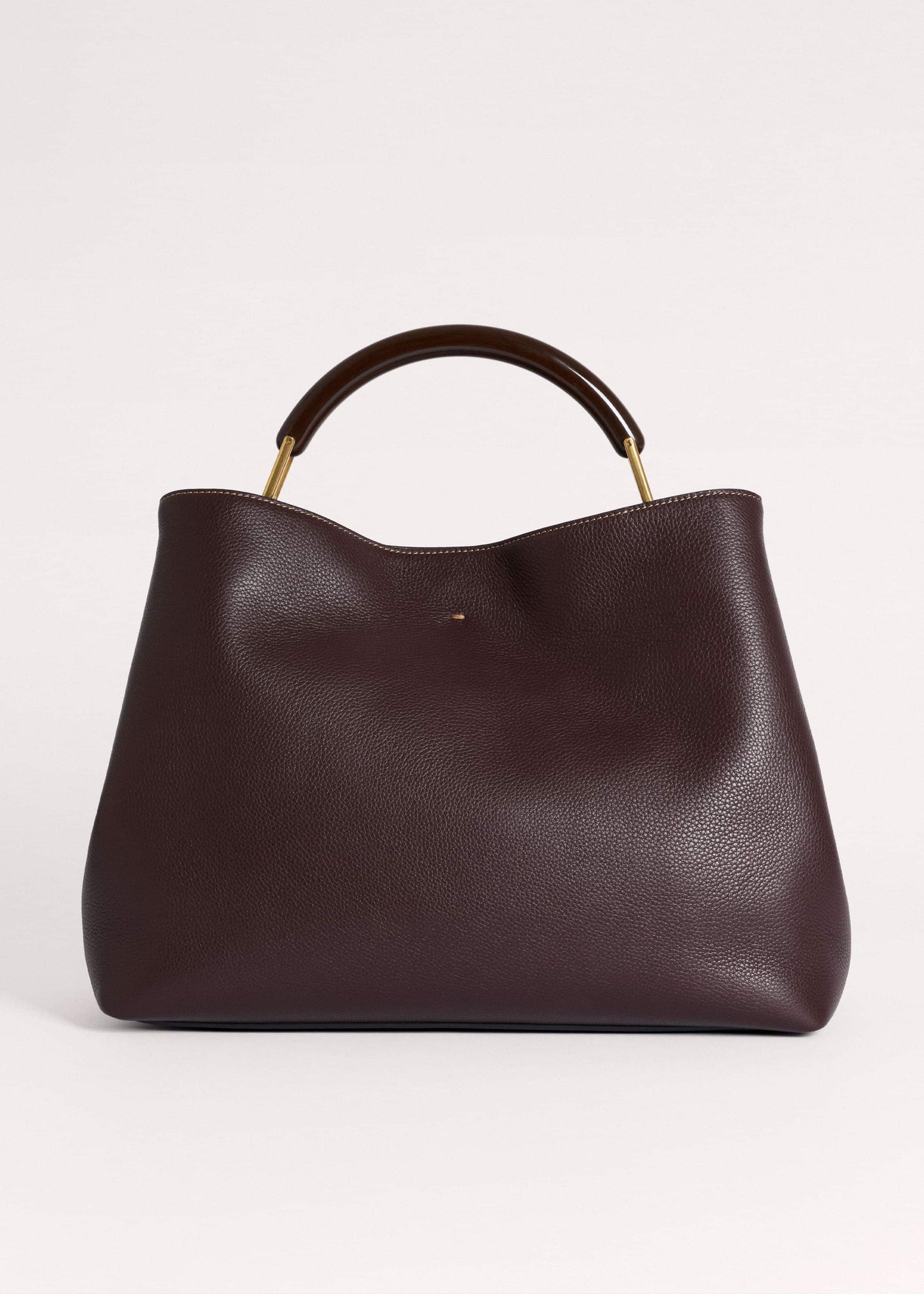 ME and EM Accessories Red Leather Soft Constructed Day Bag
