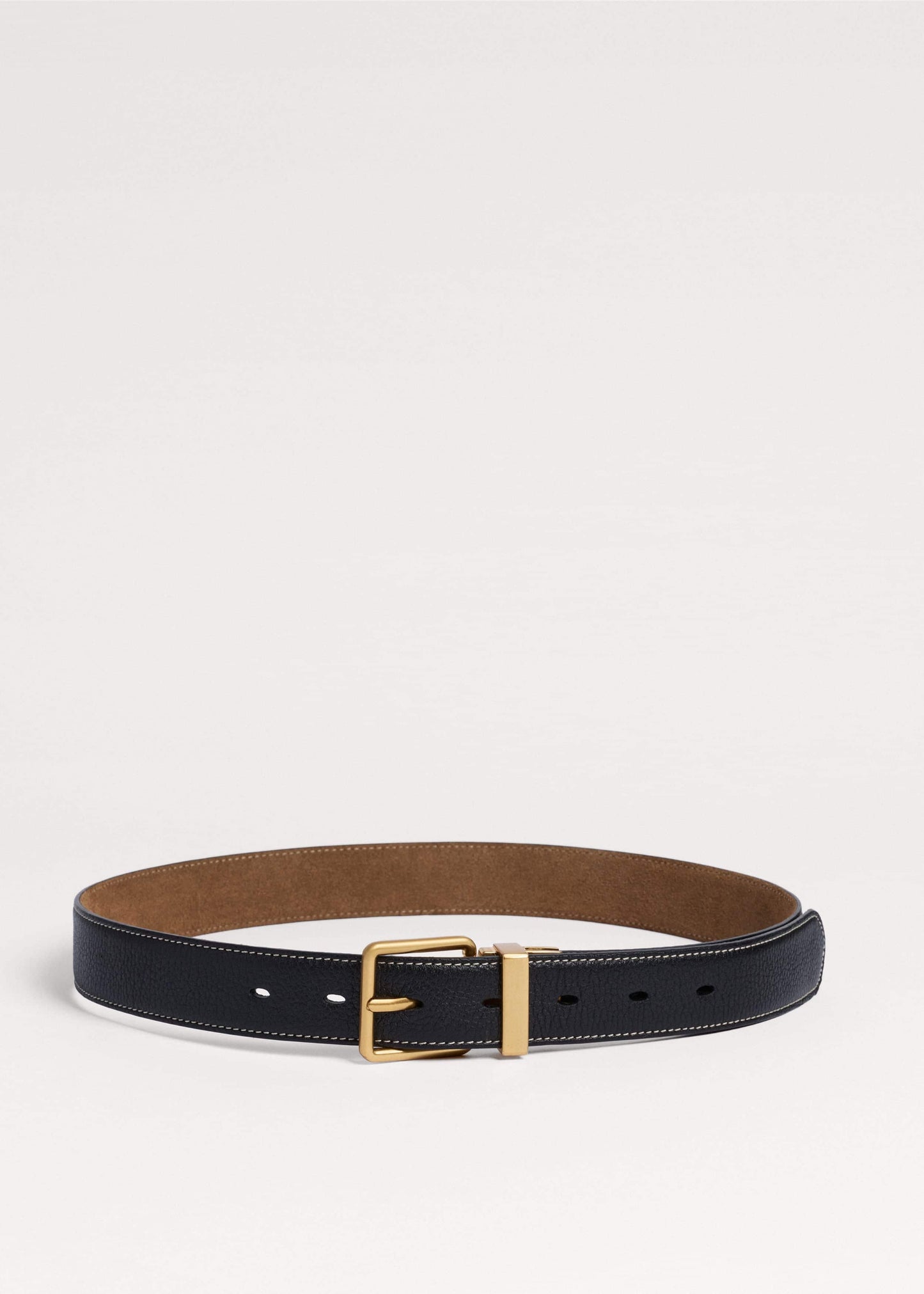 ME and EM Accessories Black + Tan Reversible Belt