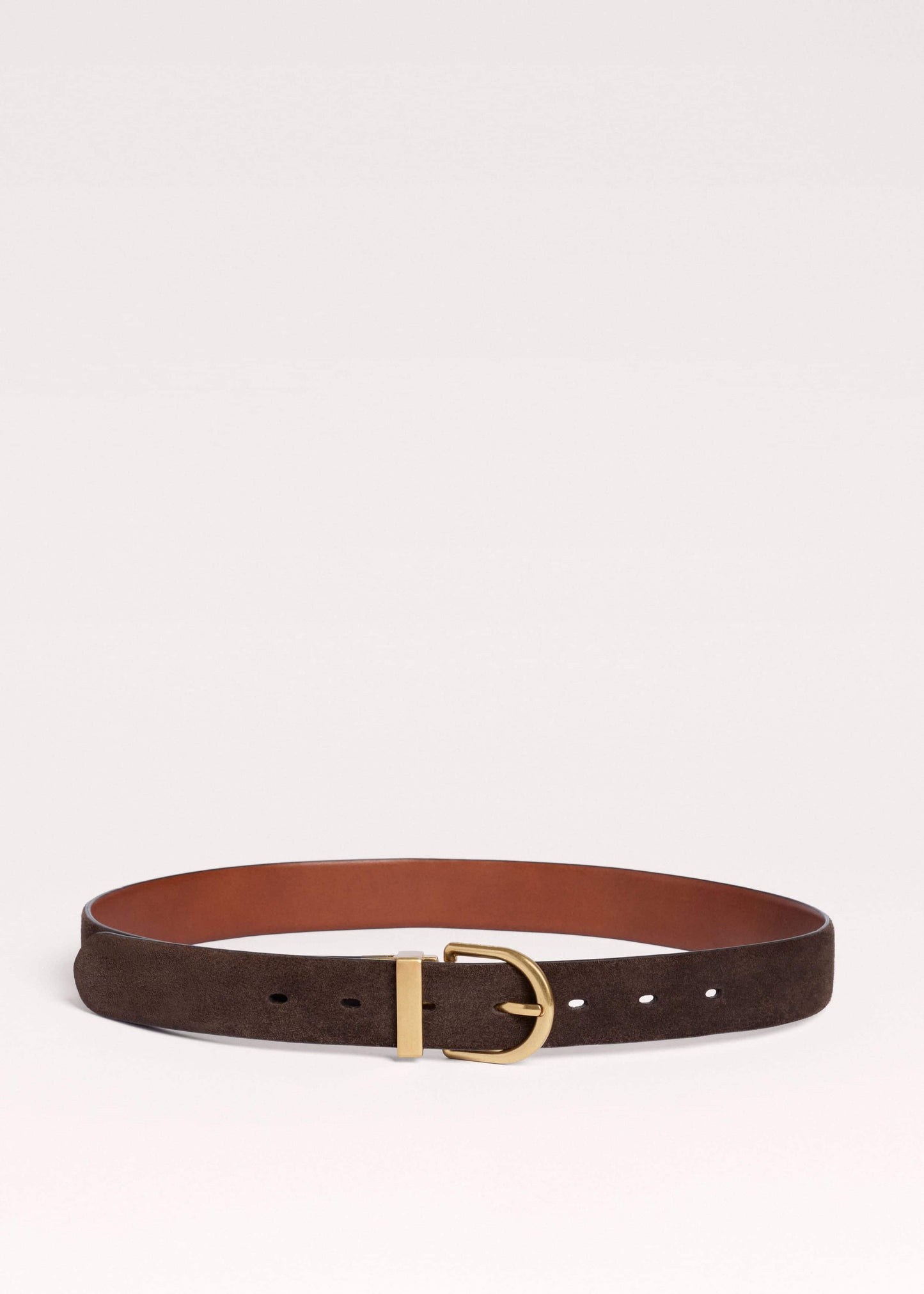ME and EM Accessories Chocolate + Tan Reversible Belt