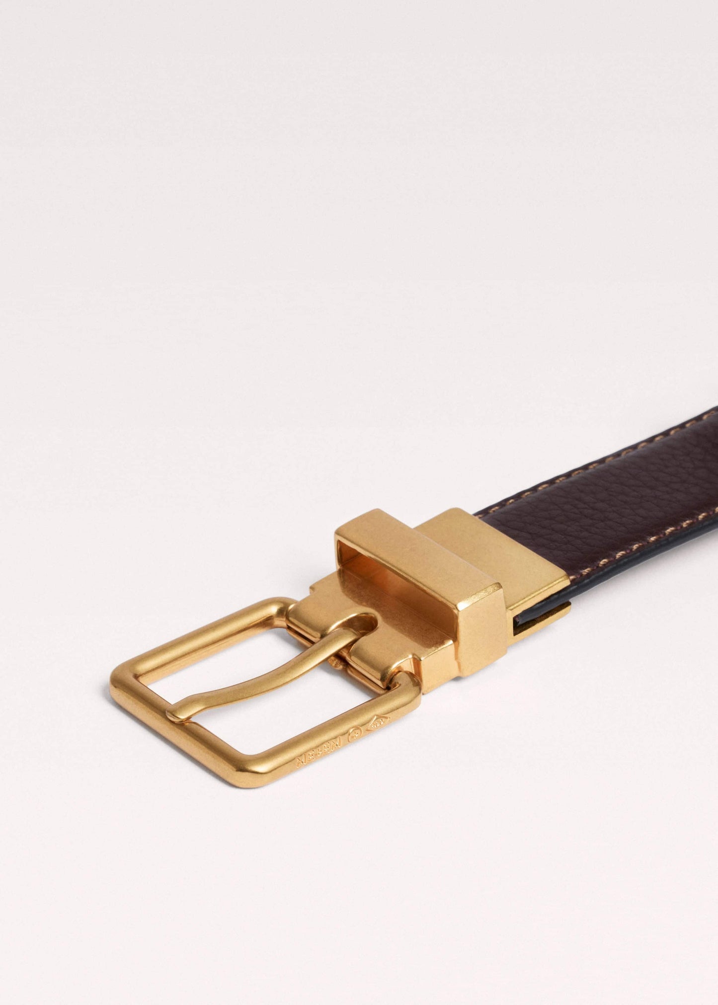 ME and EM Accessories Red Leather Reversible Belt