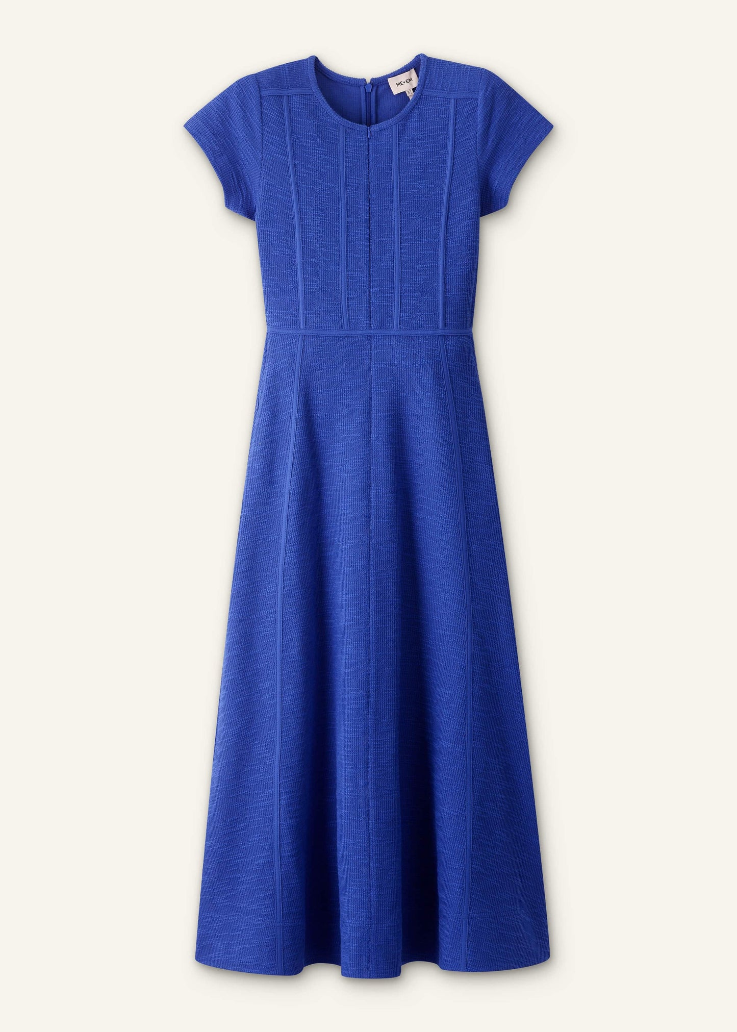 ME and EM Clothing Blue Fit + Flare Maxi Dress