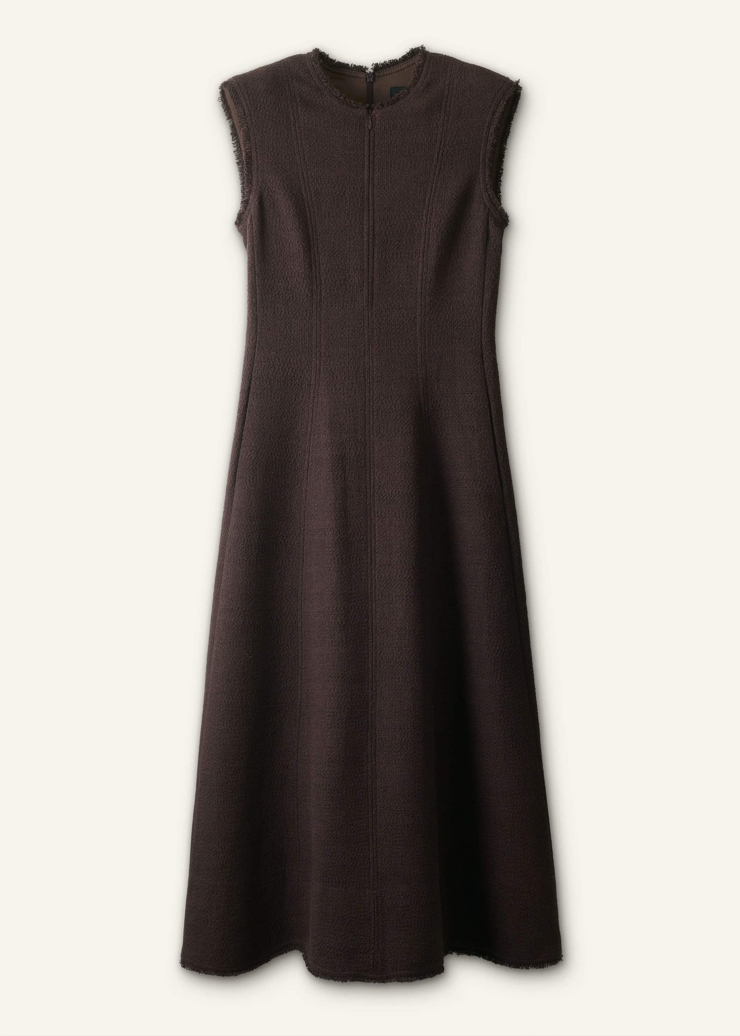 ME and EM Clothing Brown Desk-To-Dinner Fit And Flare Maxi Dress