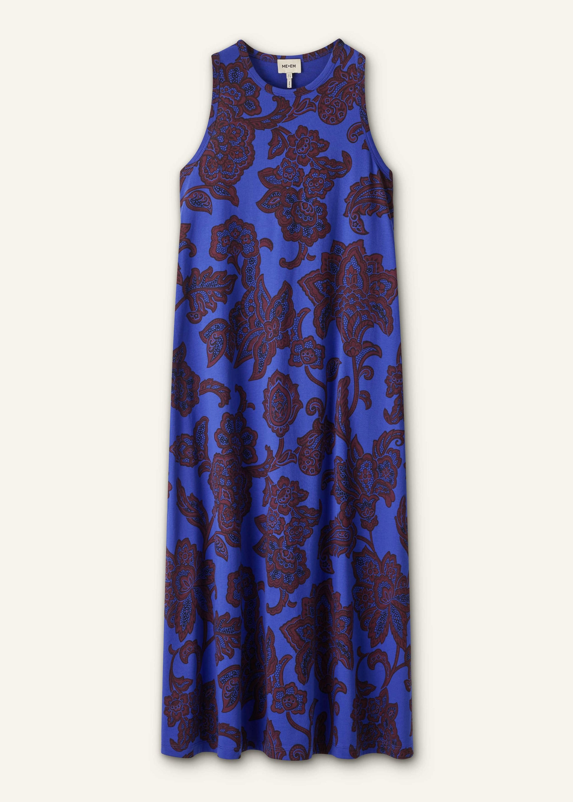 ME and EM Clothing Blue Maxi Swing Dress