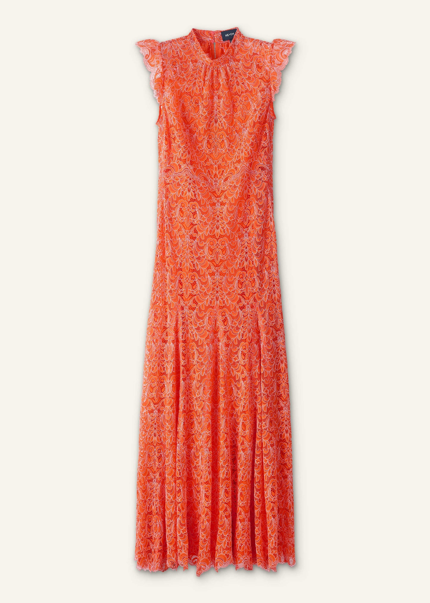 ME and EM Clothing Orange Two Tone Full Length Dress