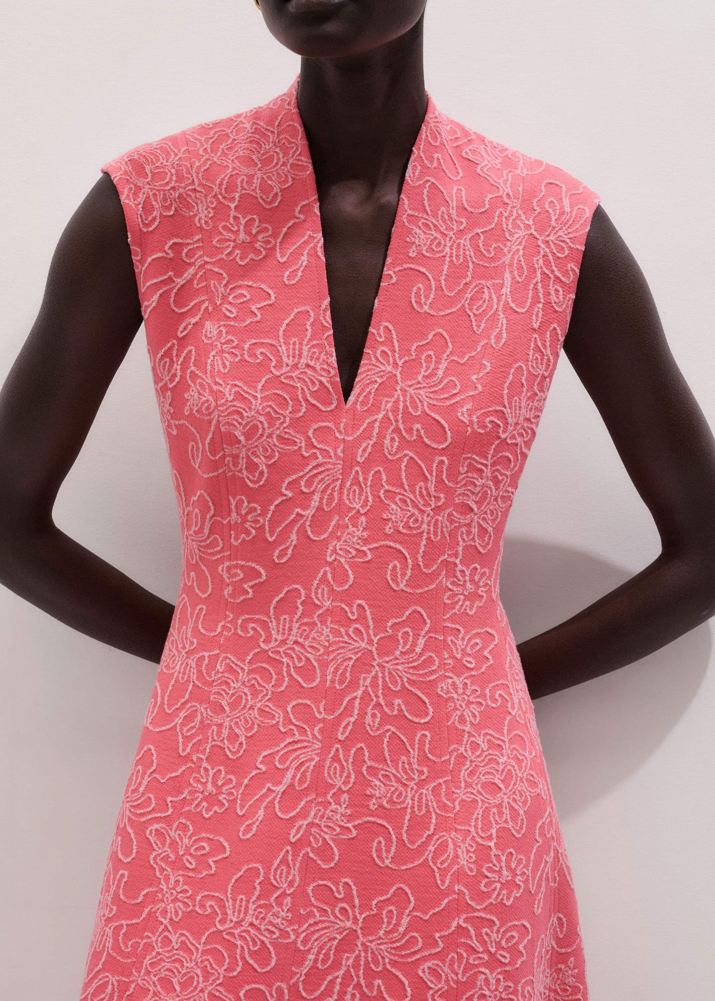 ME and EM Clothing Pink Panelled Fit + Flare Maxi Dress | ME+ME