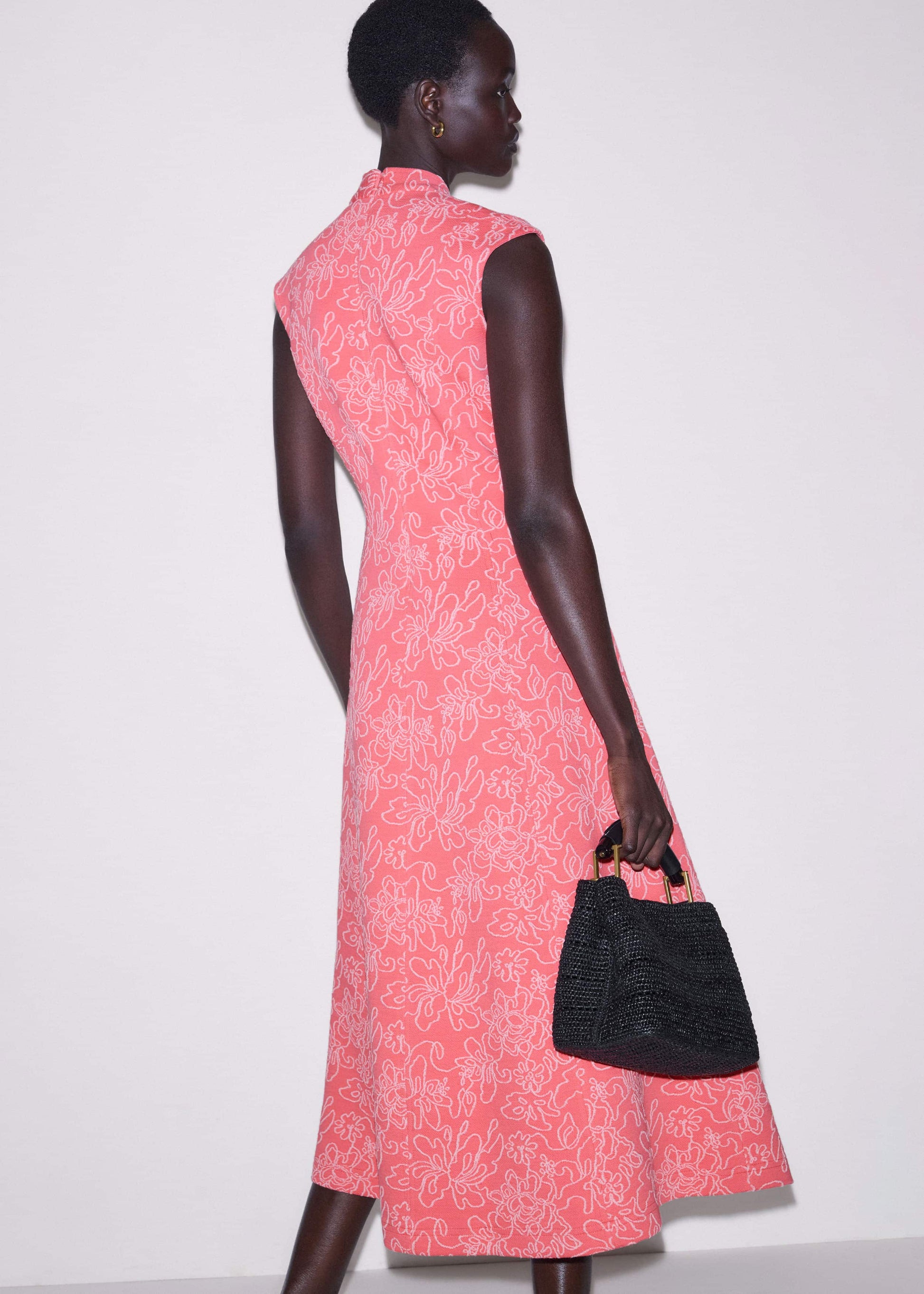 ME and EM Clothing Pink Panelled Fit + Flare Maxi Dress | ME+ME
