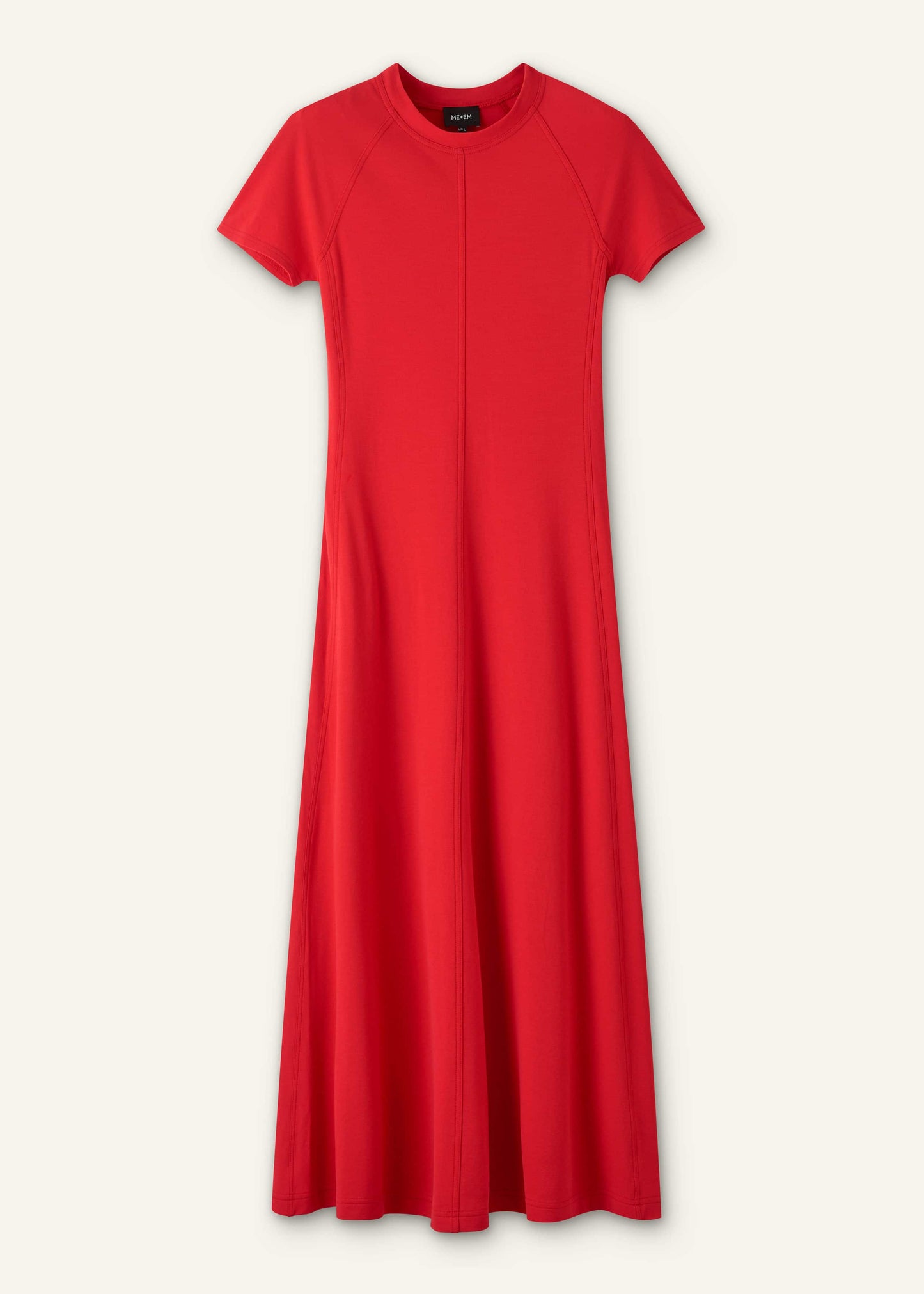 ME and EM Clothing Red Raglan Sleeve Maxi Dress