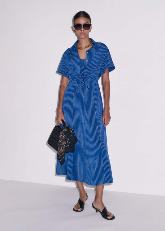 ME and EM Clothing Blue 2-In-1 Fit + Flare Maxi Dress