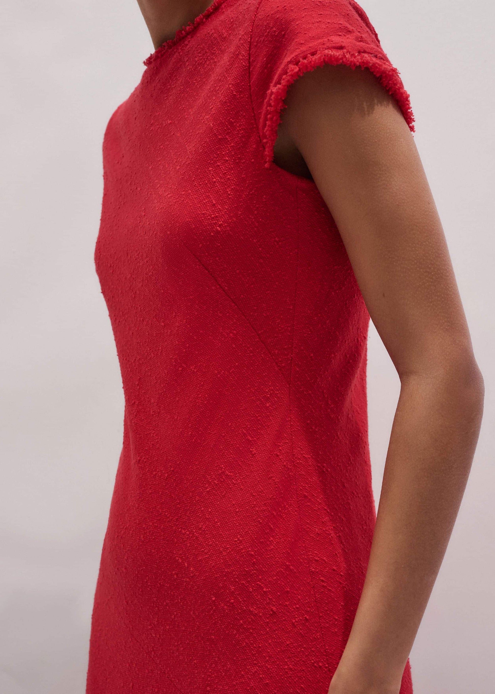 ME and EM Clothing Red Bias Cut AM-PM Maxi Dress