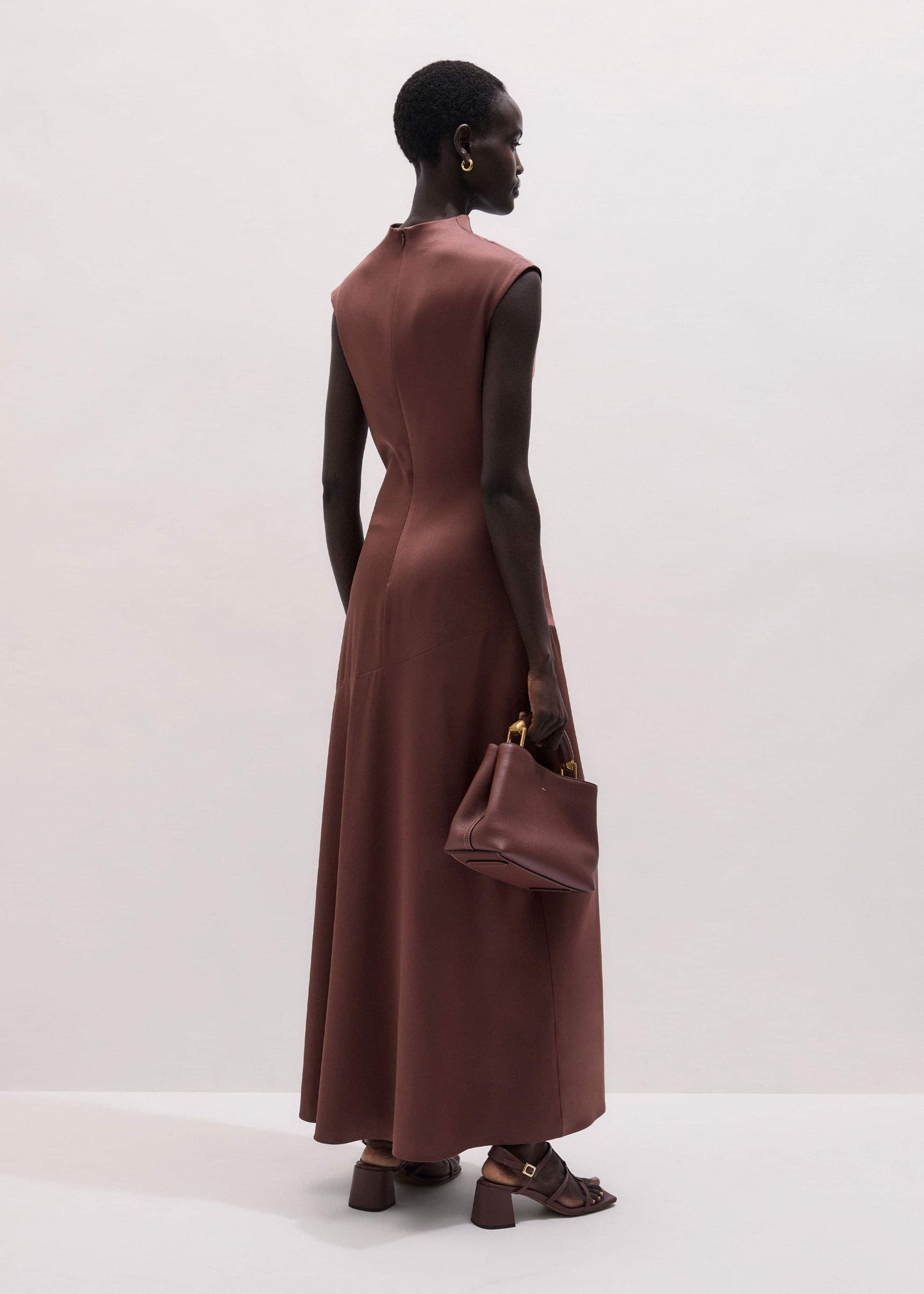 ME and EM Clothing Cinnamon Bias Cut Full Length Dress
