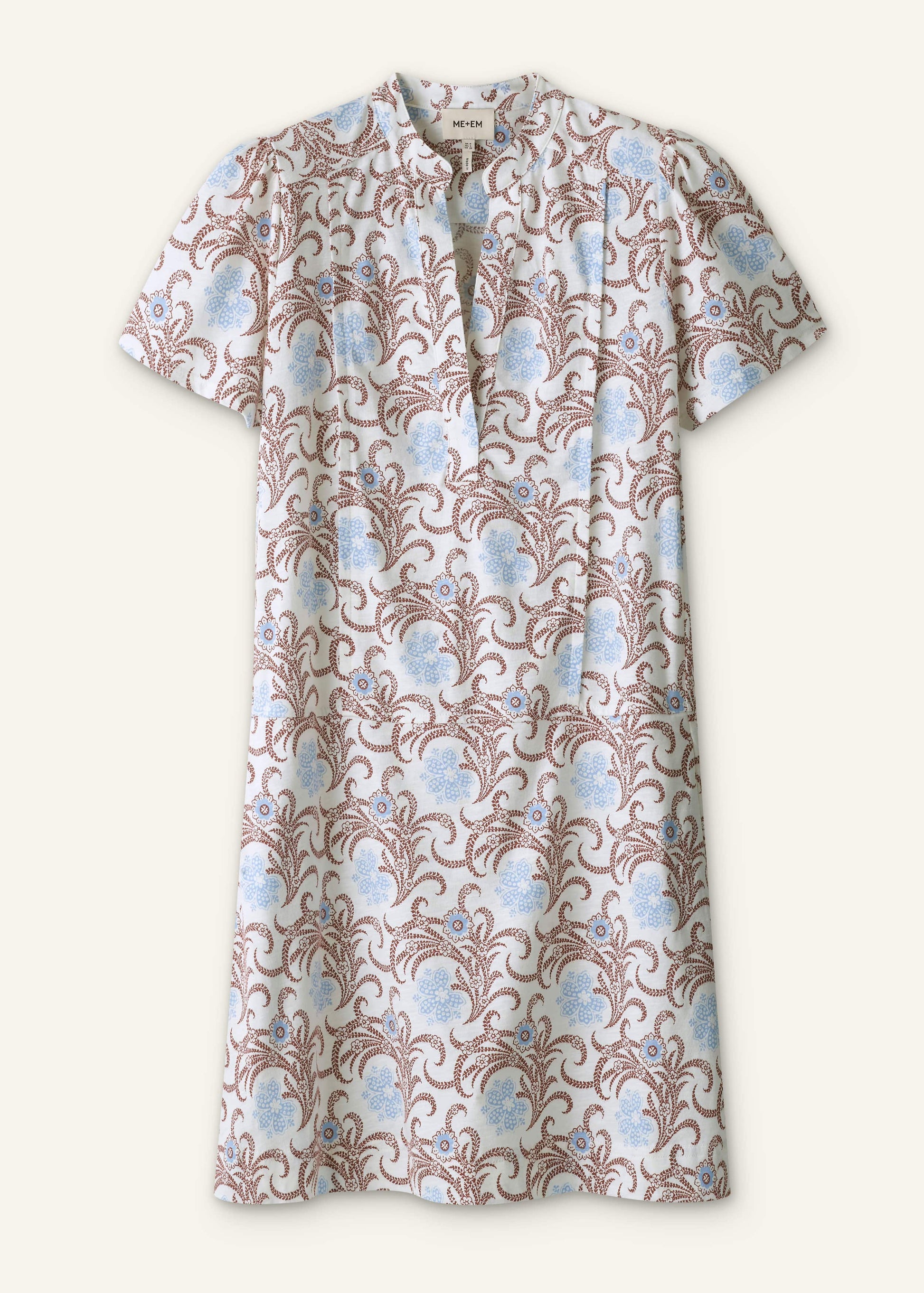 ME and EM Clothing Cream Summer Swing Dress