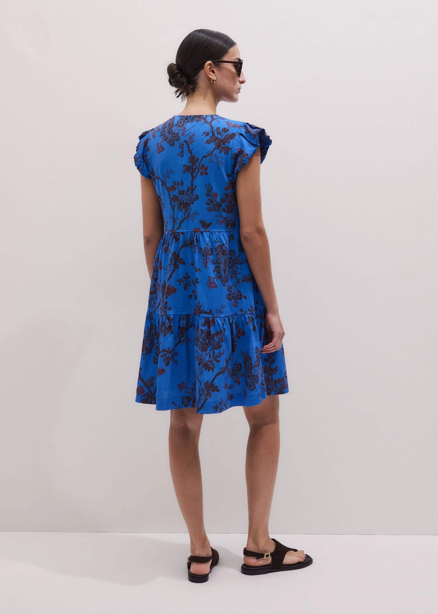 ME and EM Clothing Blue Short Swing Dress