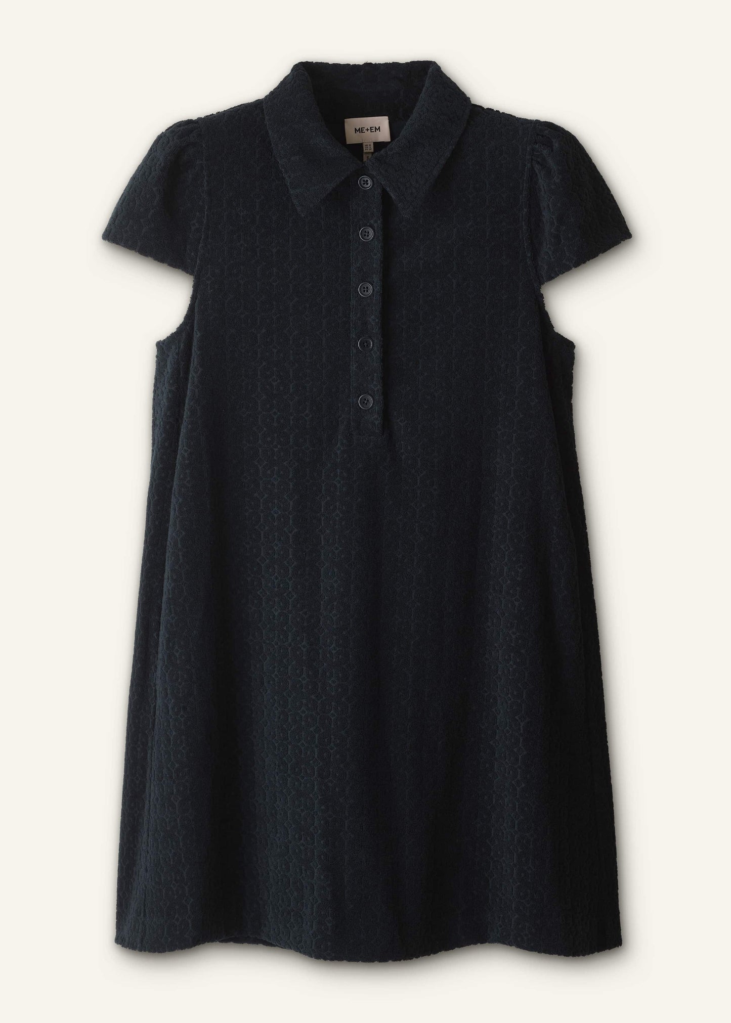 ME and EM Clothing Navy Mini Swing Dress