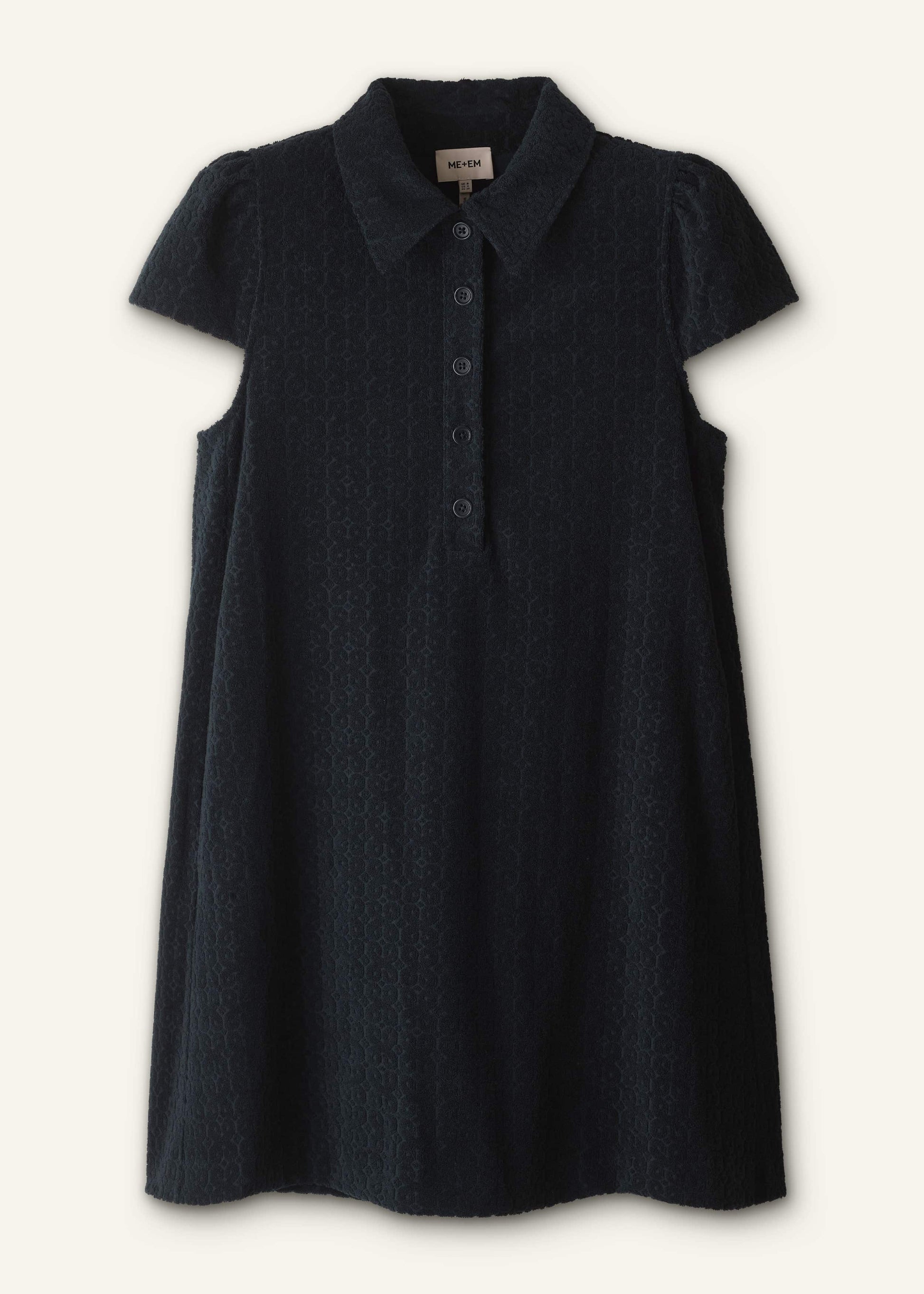 ME and EM Clothing Navy Mini Swing Dress