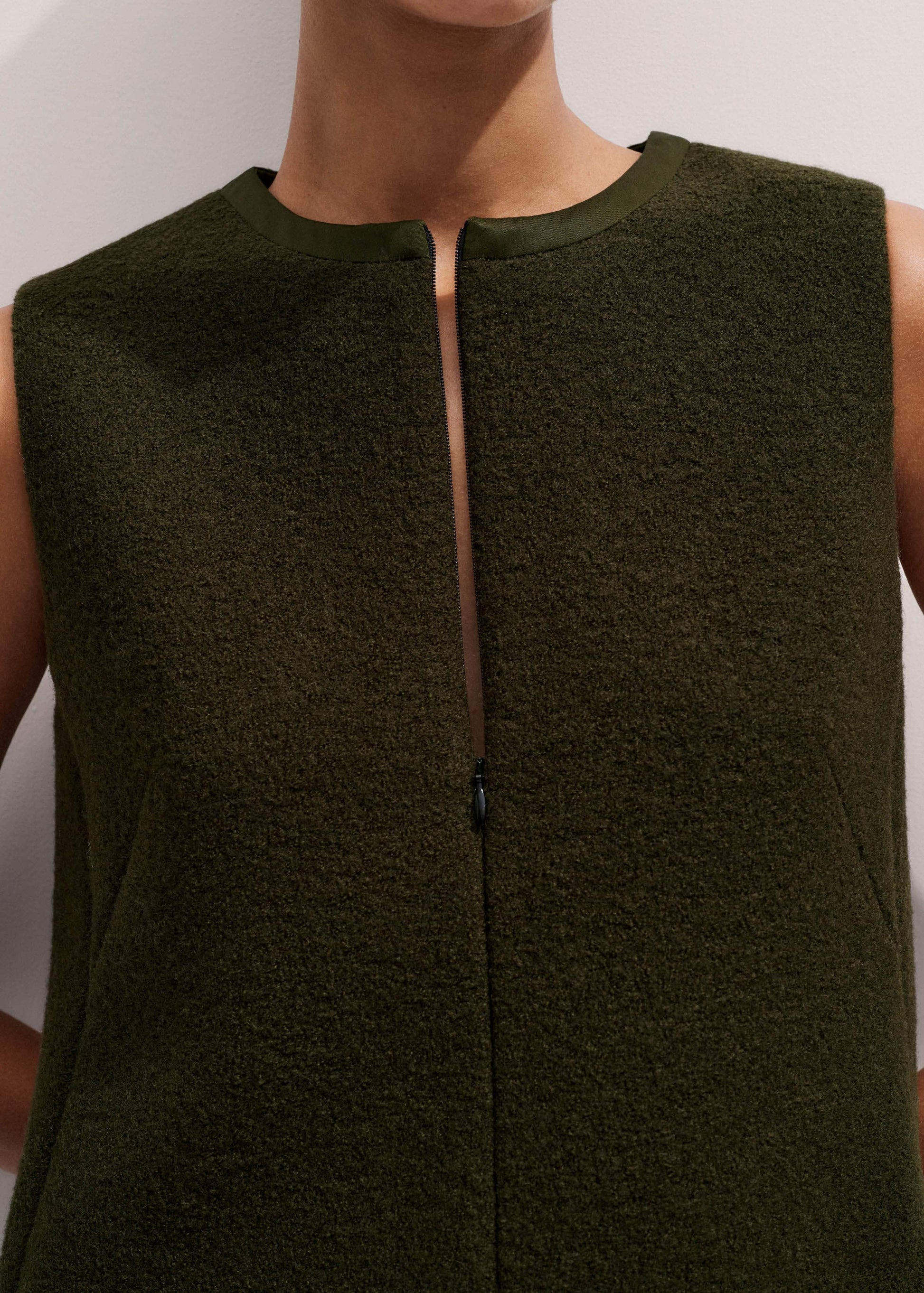 ME and EM Clothing Olive Green Shift Mini Dress