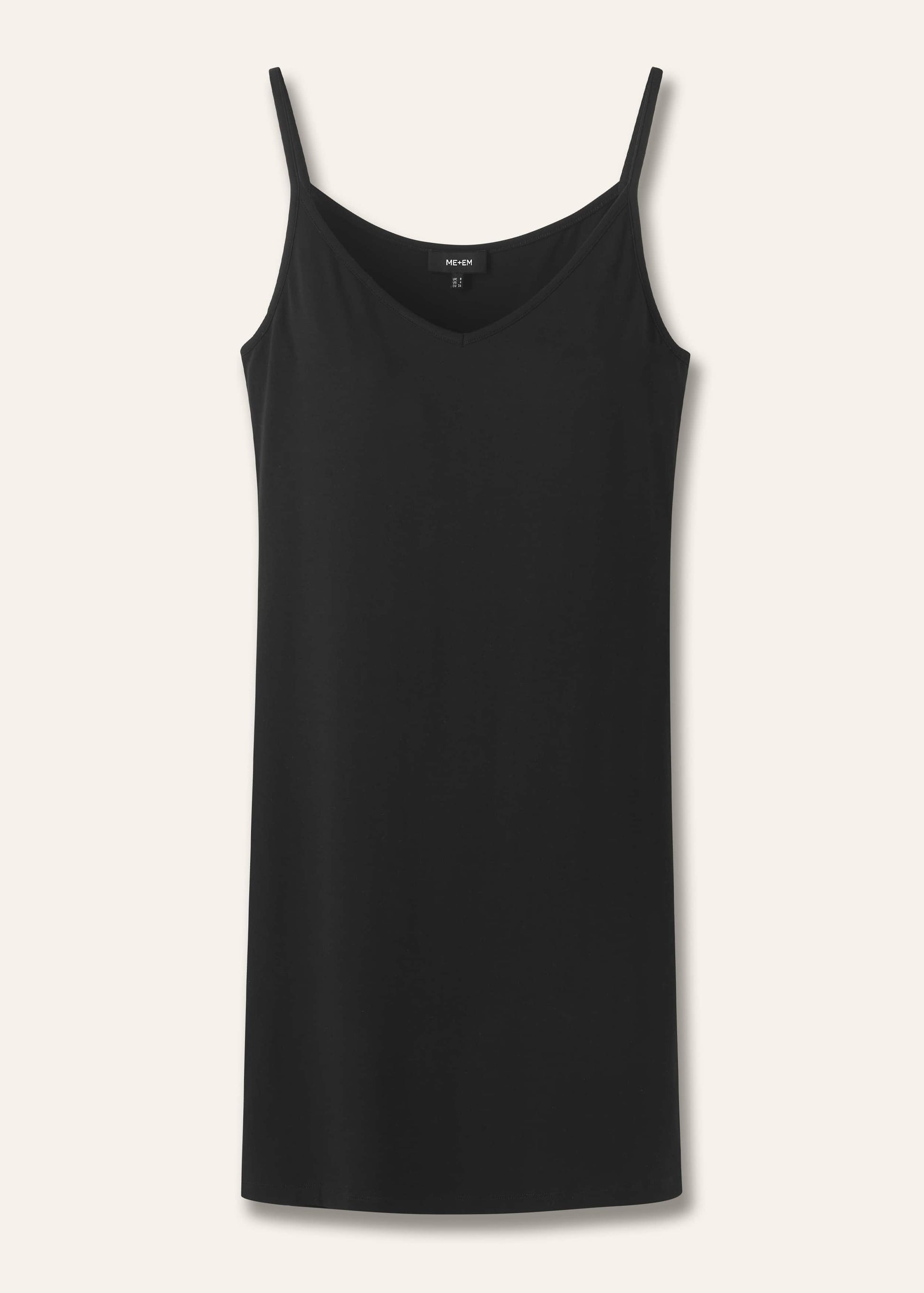 ME and EM Clothing Black Fashion First Aid Slip Dress